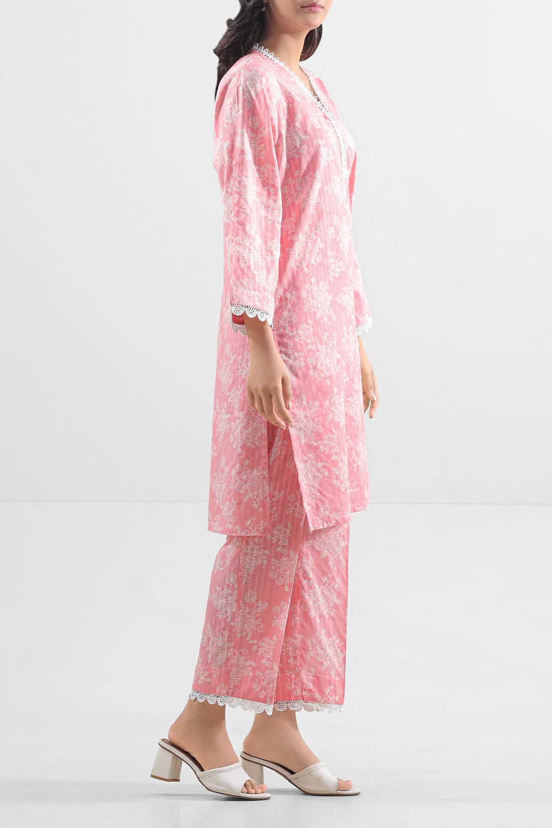 Printed Lawn Stitched 2 Piece (Shirt/Trouser) - Image 3