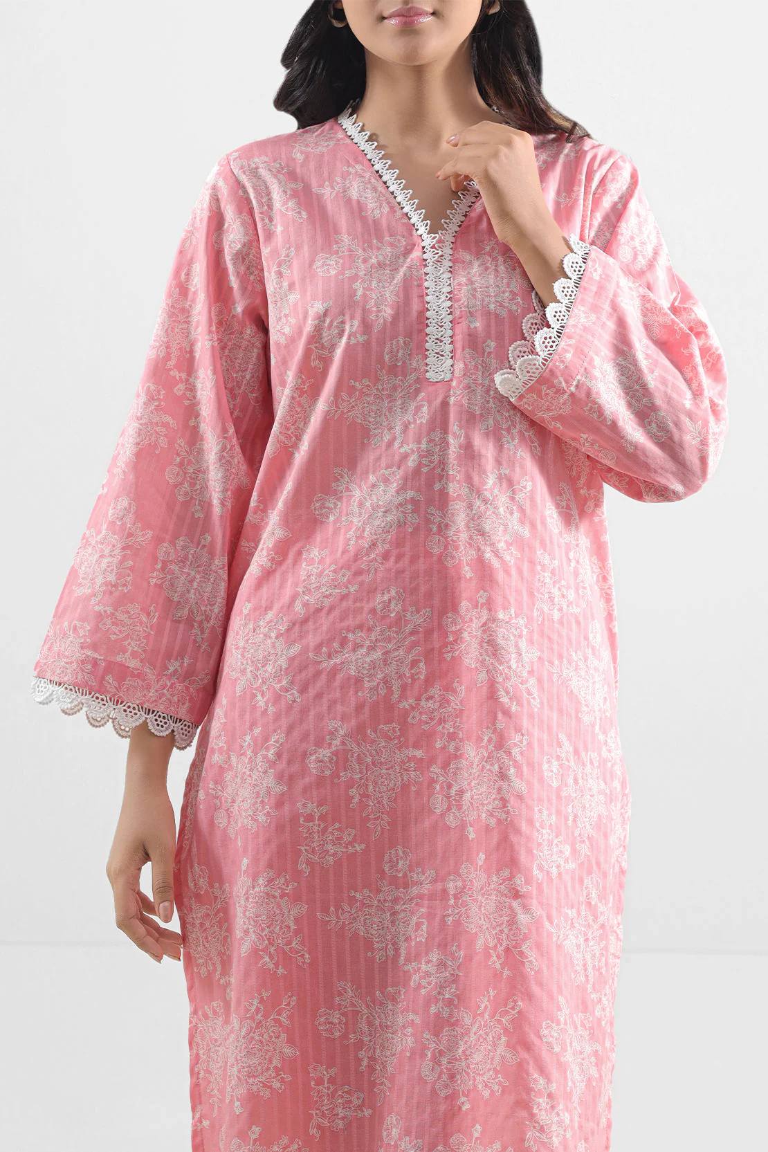 Printed Lawn Stitched 2 Piece (Shirt/Trouser) - Image 4