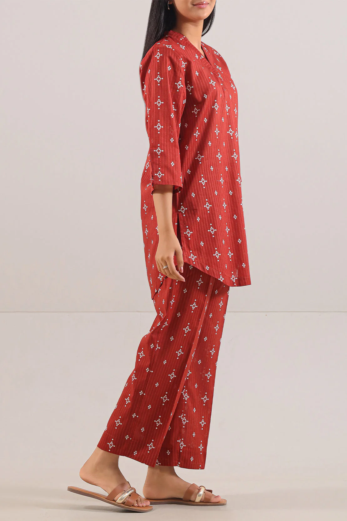 Printed Lawn Stitched 2 Piece (Shirt/Trouser) - Image 3
