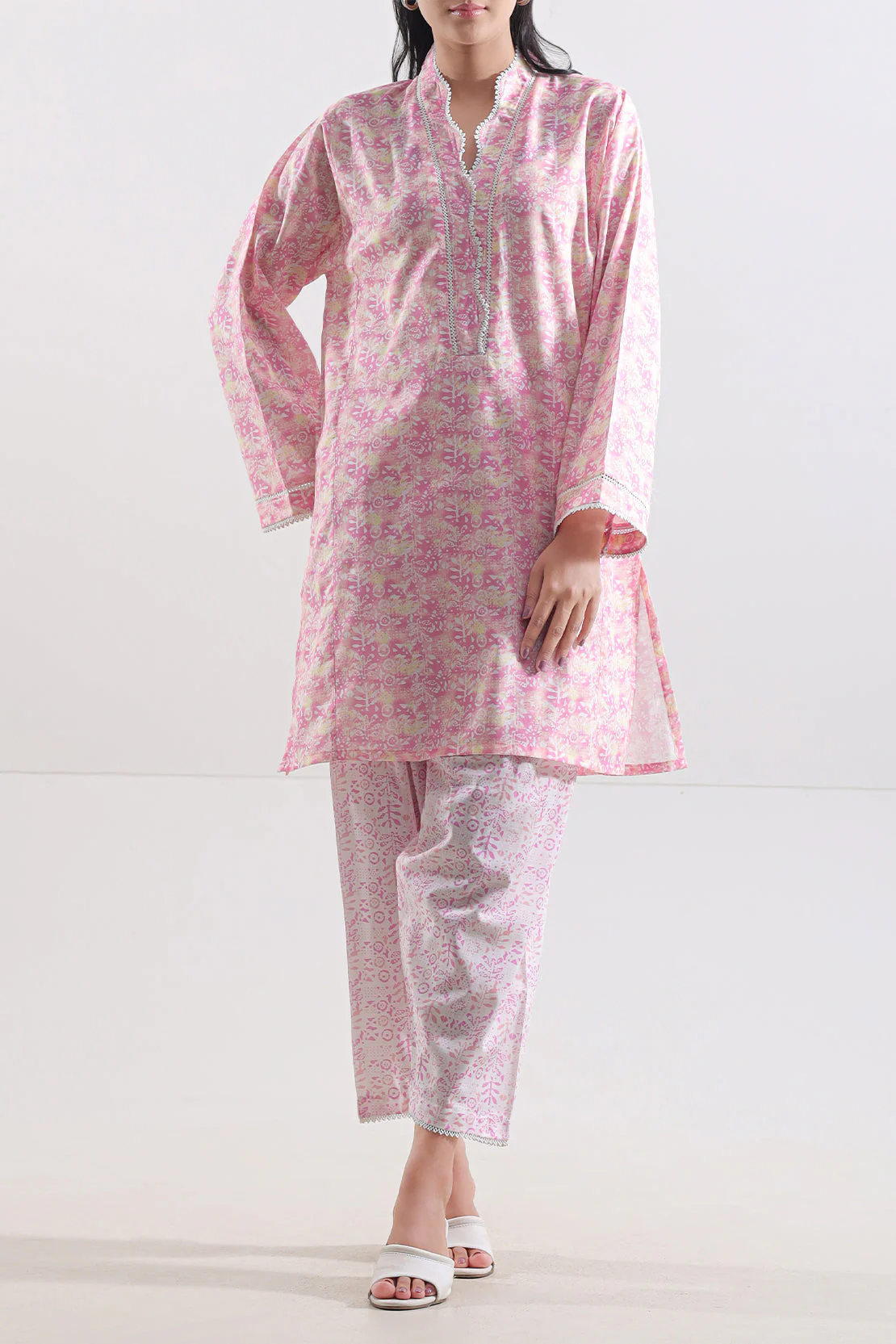 Printed Lawn Stitched 2 Piece (Shirt/Trouser)
