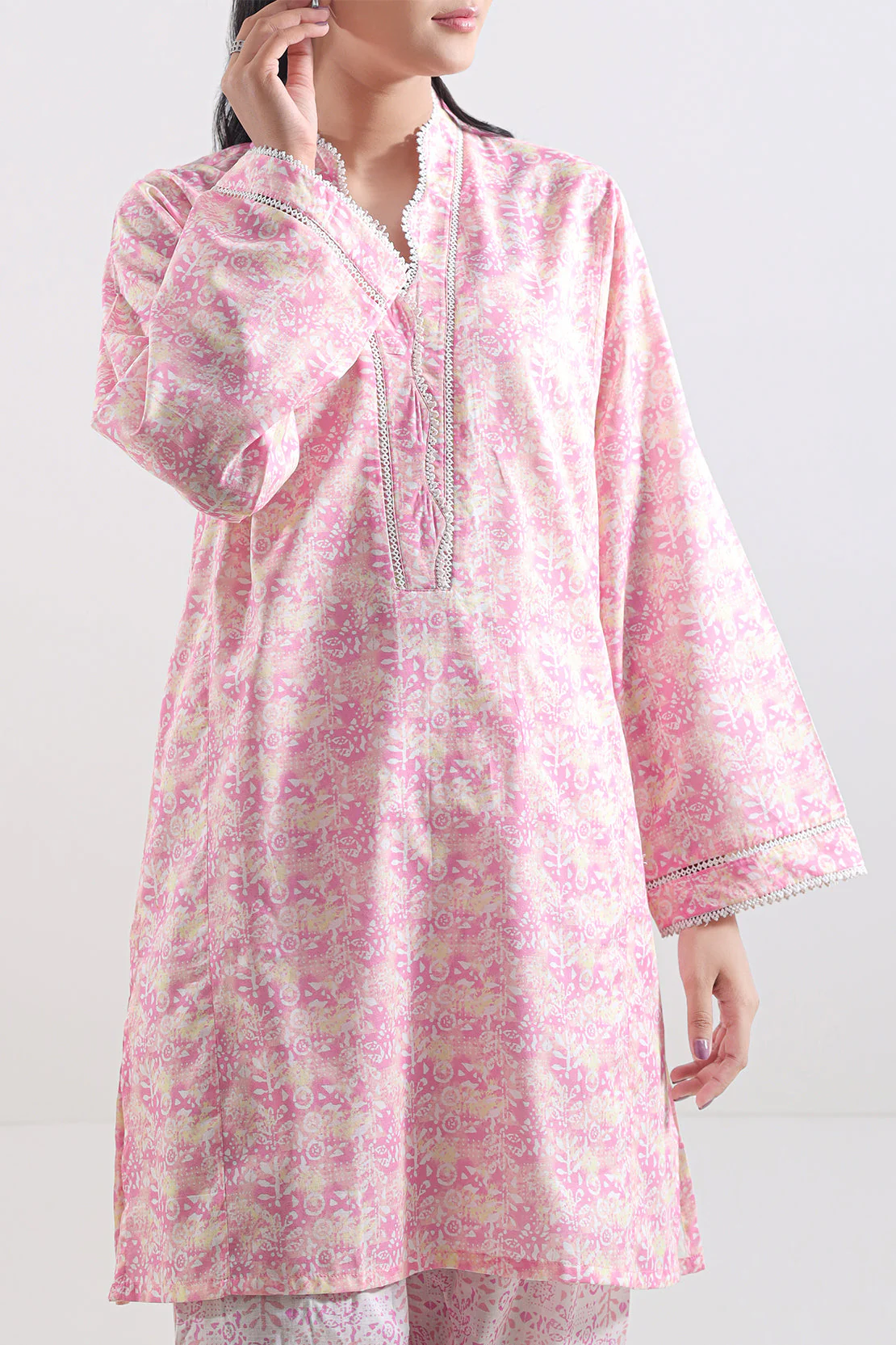 Printed Lawn Stitched 2 Piece (Shirt/Trouser) - Image 3