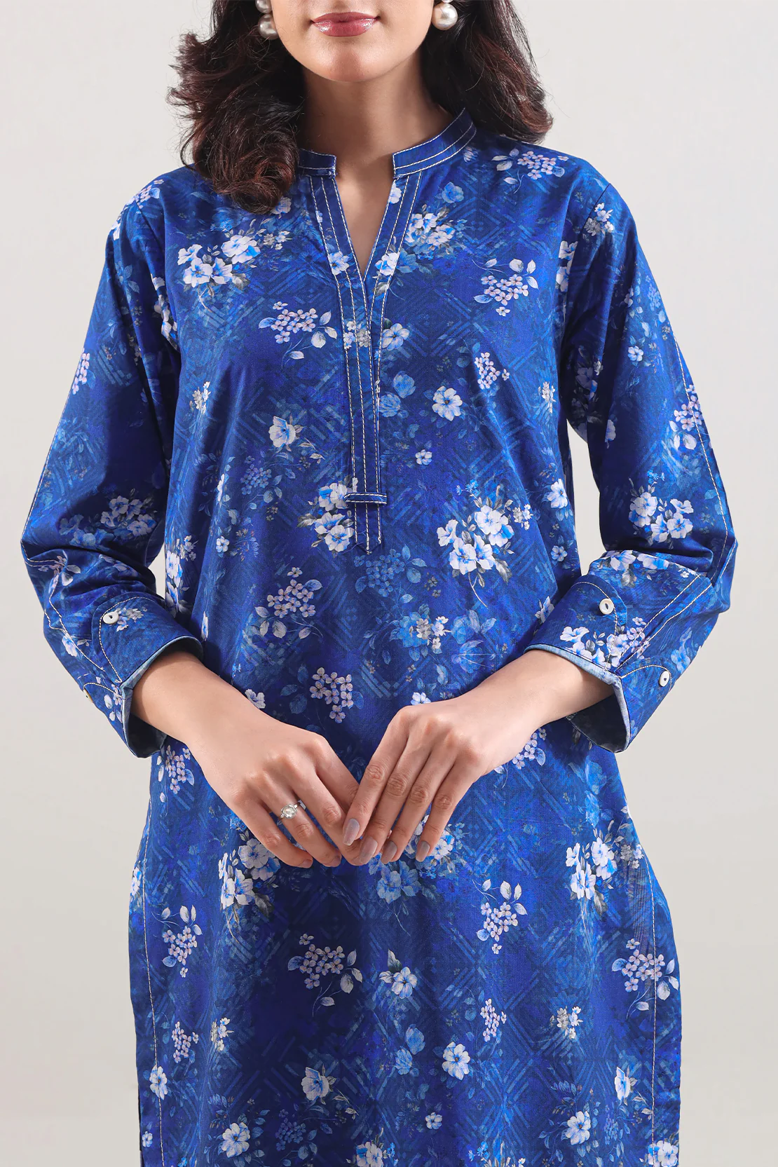 Printed Lawn Stitched 2 Piece (Shirt/Trouser) - Image 2