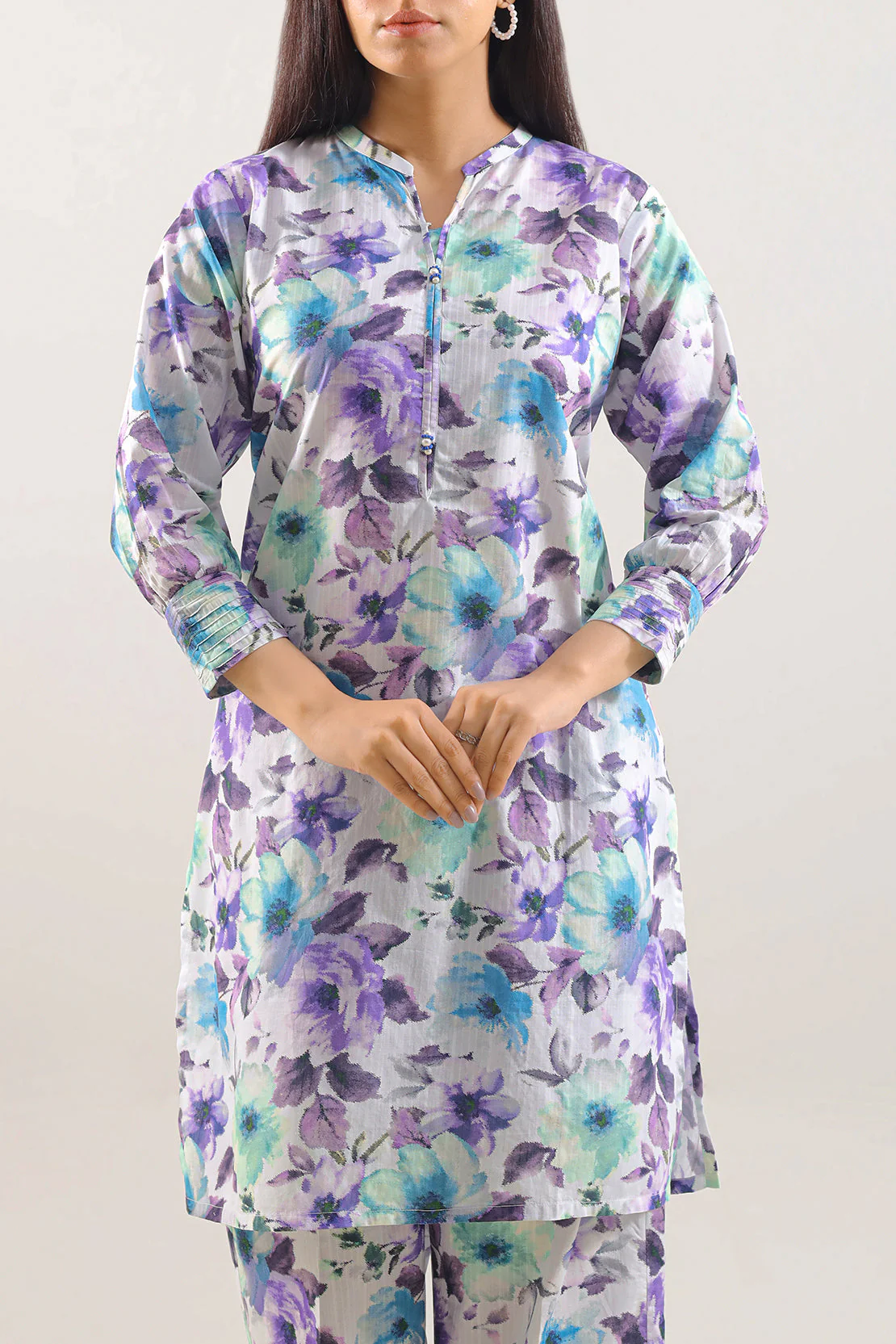 Printed Lawn Stitched 2 Piece (Shirt/Trouser) - Image 2