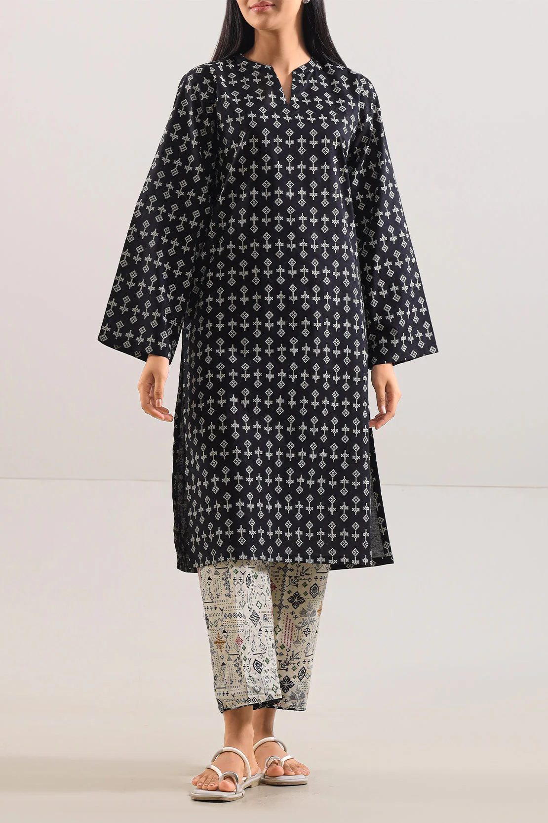 Printed Lawn Stitched 2 Piece (Shirt/Trouser)