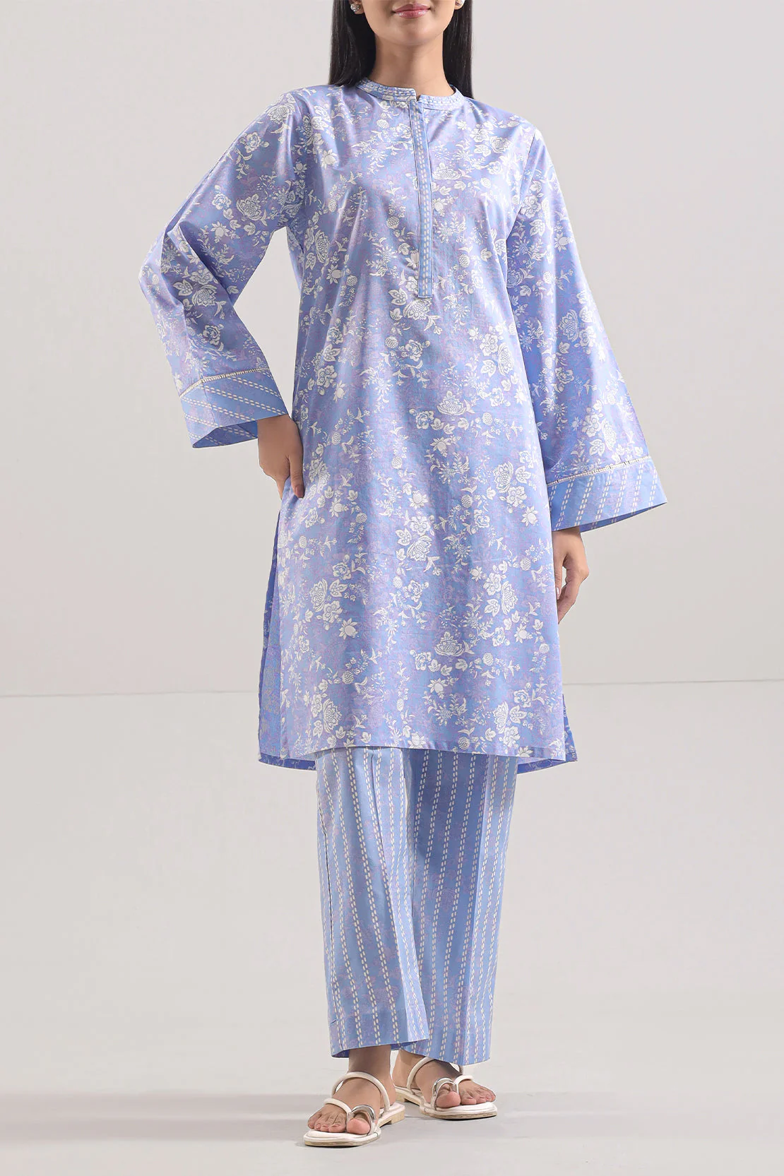 Printed Lawn Stitched 2 Piece (Shirt/Trouser) - Image 3