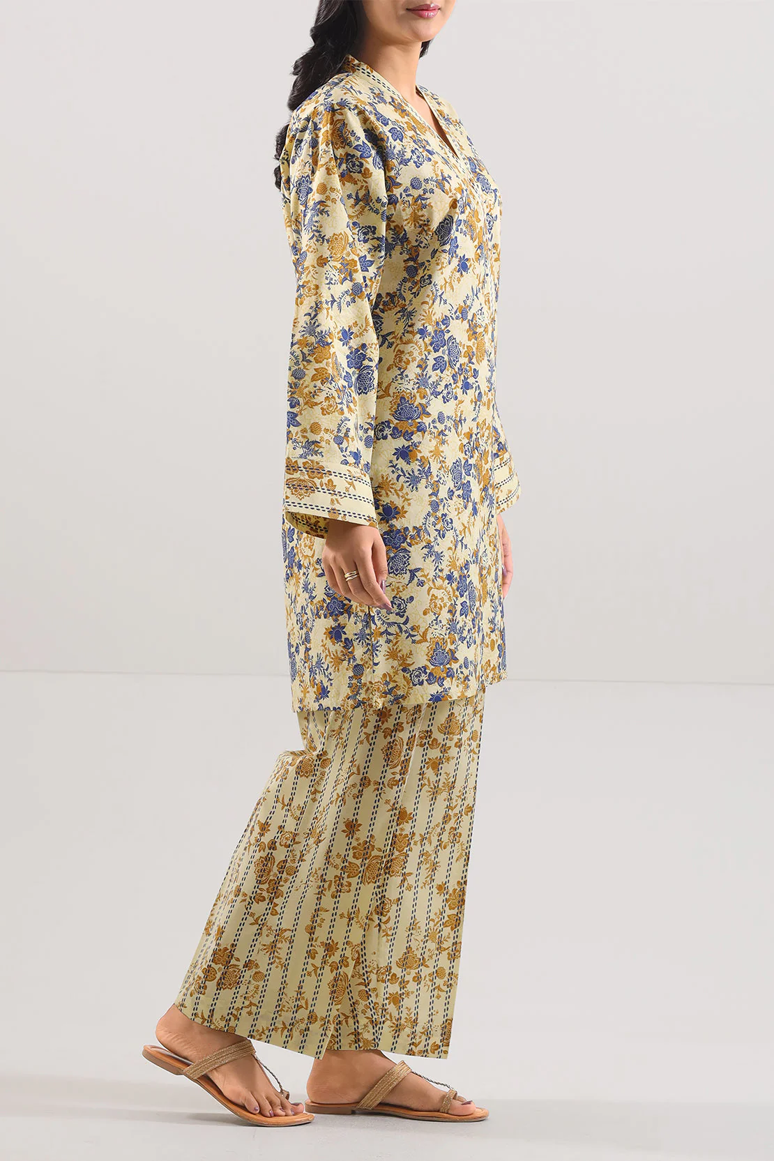 Printed Lawn Stitched 2 Piece (Shirt/Trouser) - Image 2
