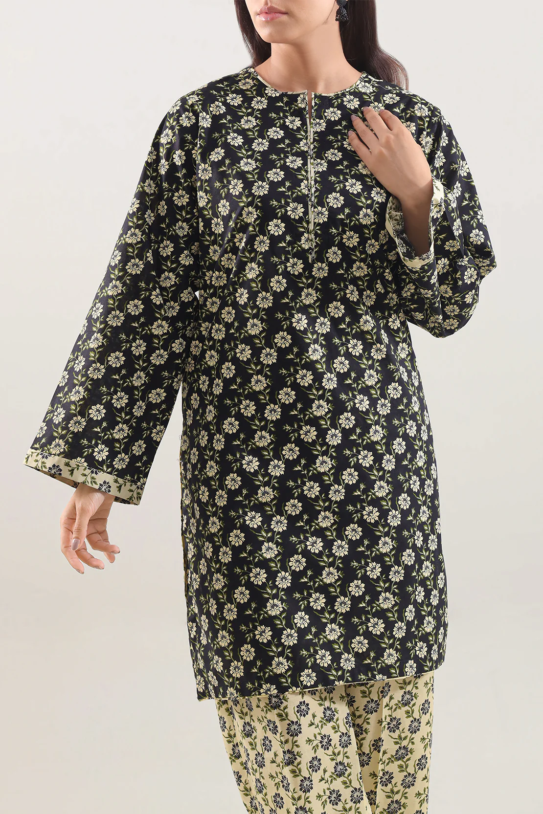 Printed Lawn Stitched 2 Piece (Shirt/Trouser) - Image 2