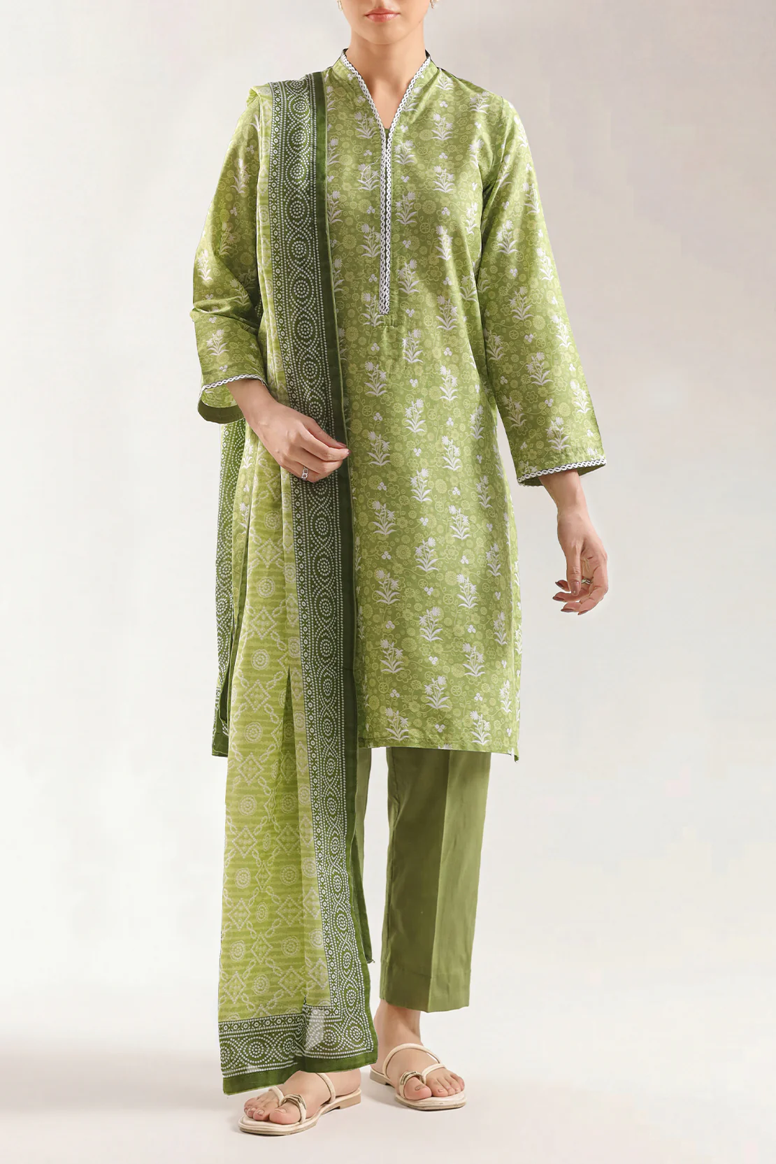 Printed Lawn Stitched 2 Piece (Shirt/Trouser)