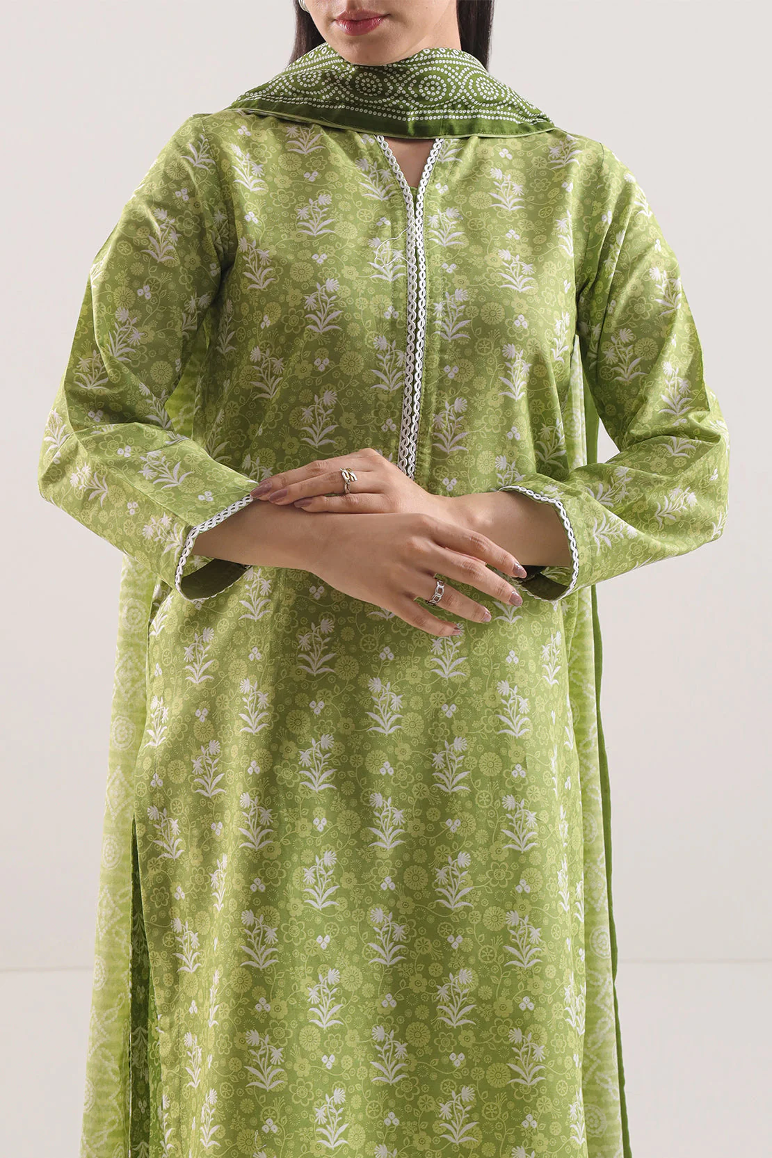 Printed Lawn Stitched 2 Piece (Shirt/Trouser) - Image 2