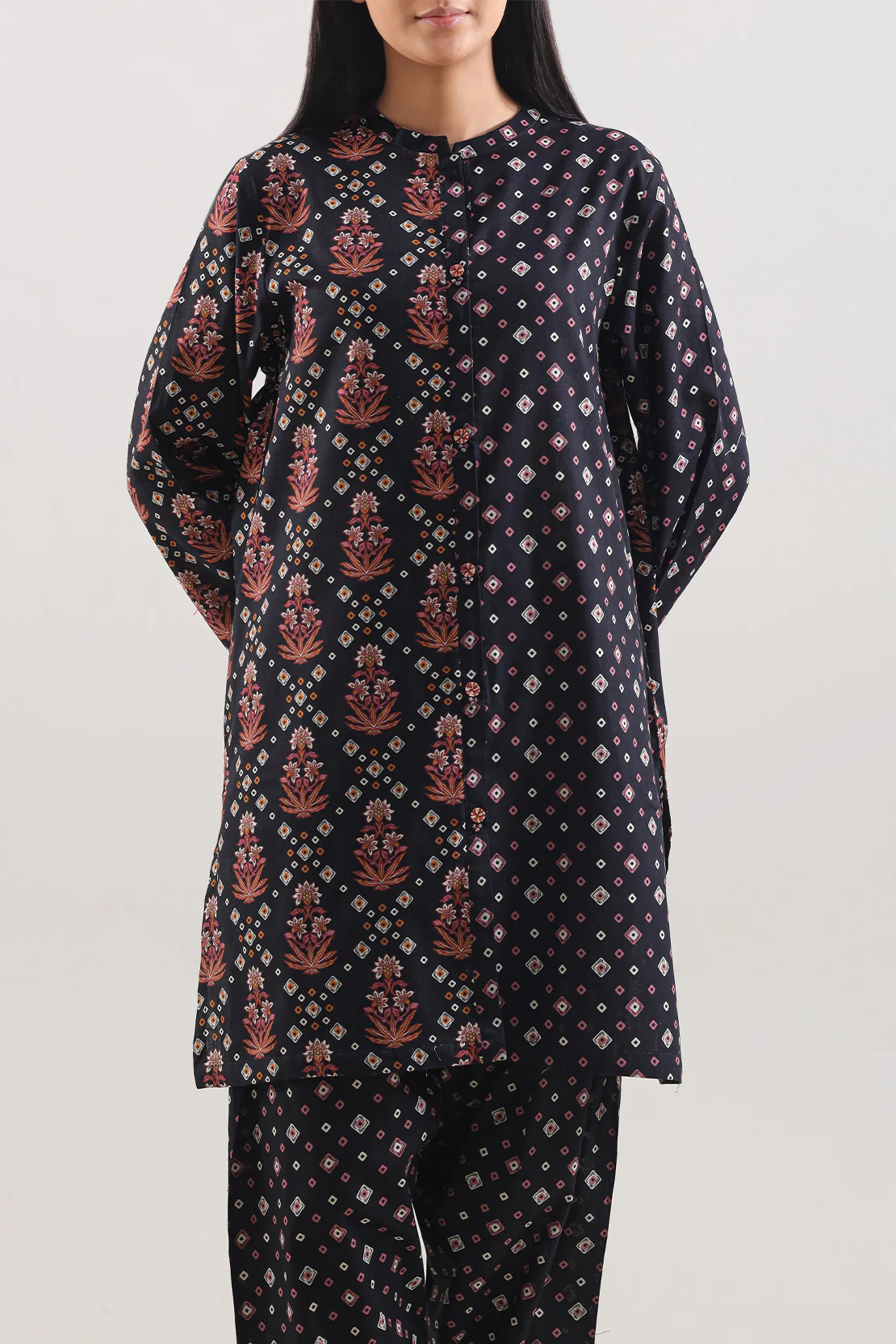 Printed Lawn Stitched 2 Piece (Shirt/Trouser) - Image 2