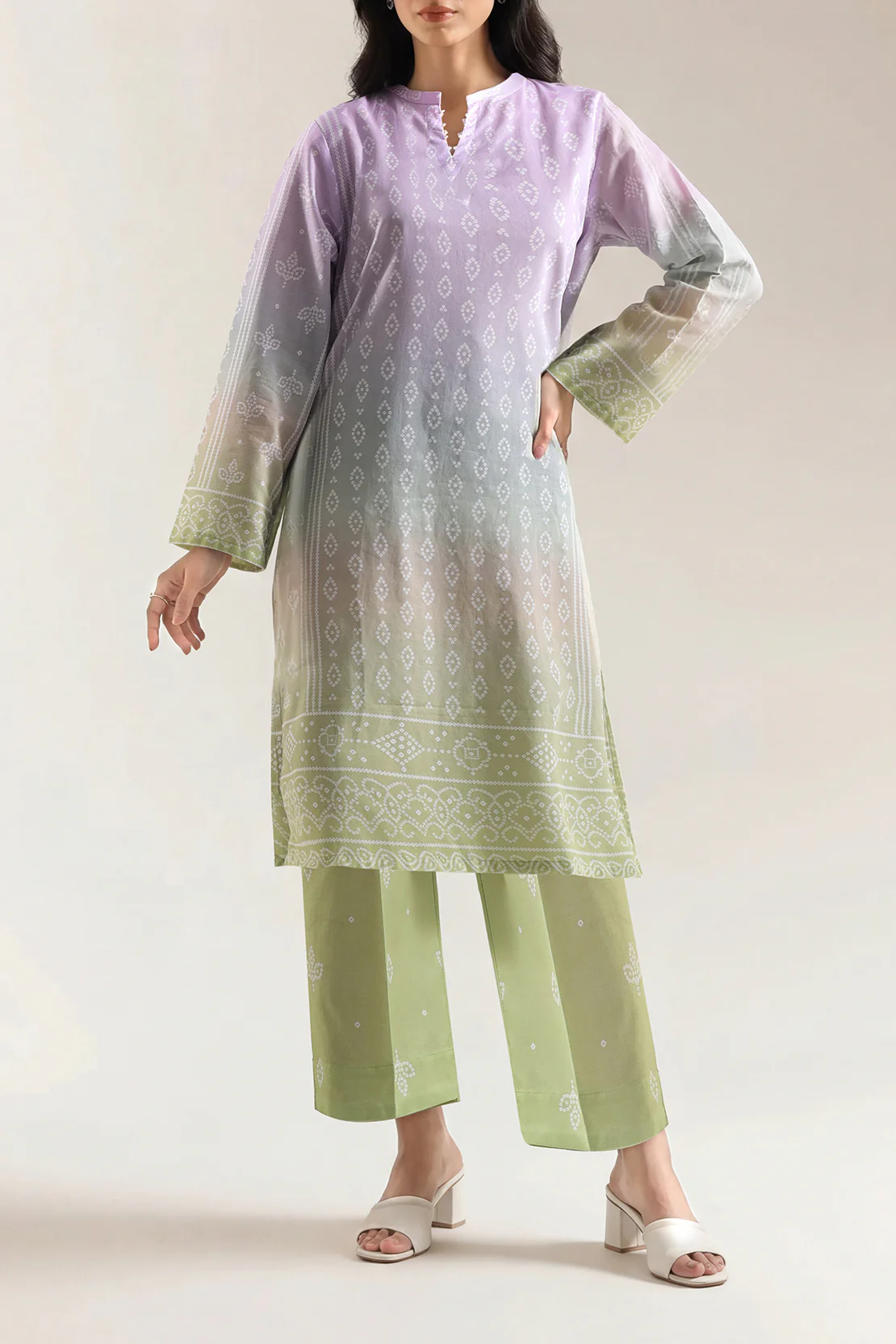 Printed Lawn Stitched 2 Piece (Shirt/Trouser)