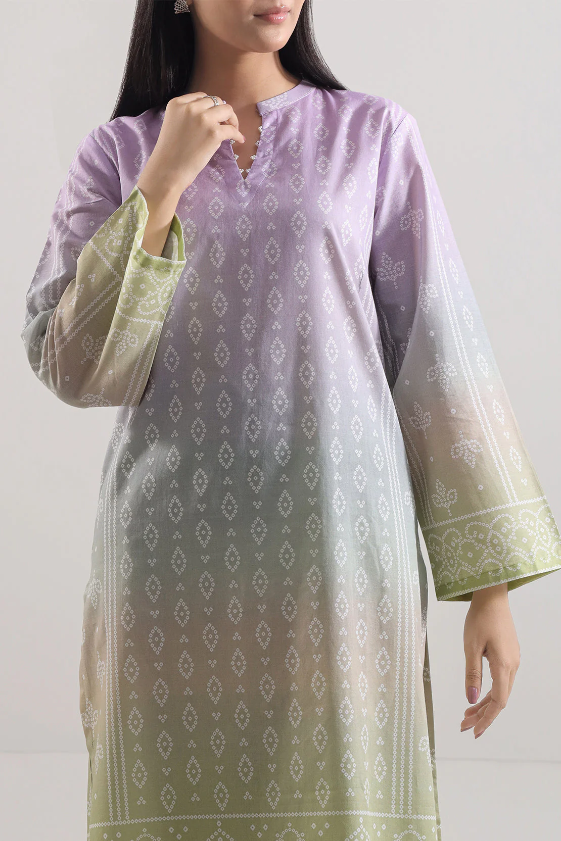 Printed Lawn Stitched 2 Piece (Shirt/Trouser) - Image 2