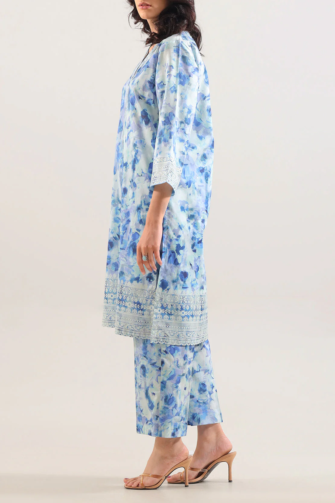 Printed Lawn Stitched 2 Piece (Shirt/Trouser) - Image 2