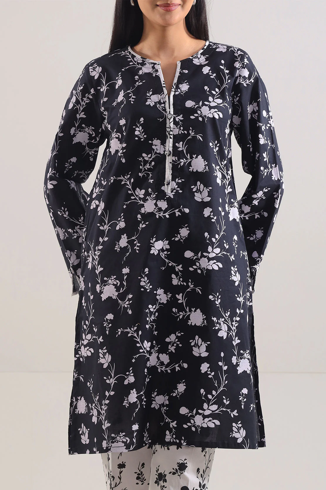 Printed Lawn Stitched 2 Piece (Shirt/Trouser) - Image 4