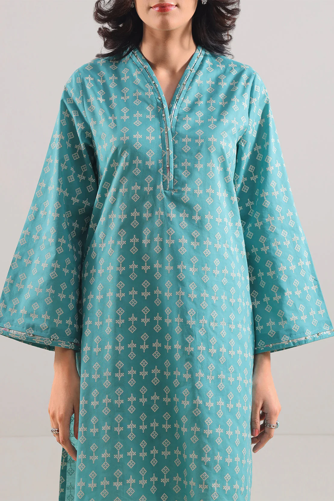 Printed Lawn Stitched 2 Piece (Shirt/Trouser) - Image 3