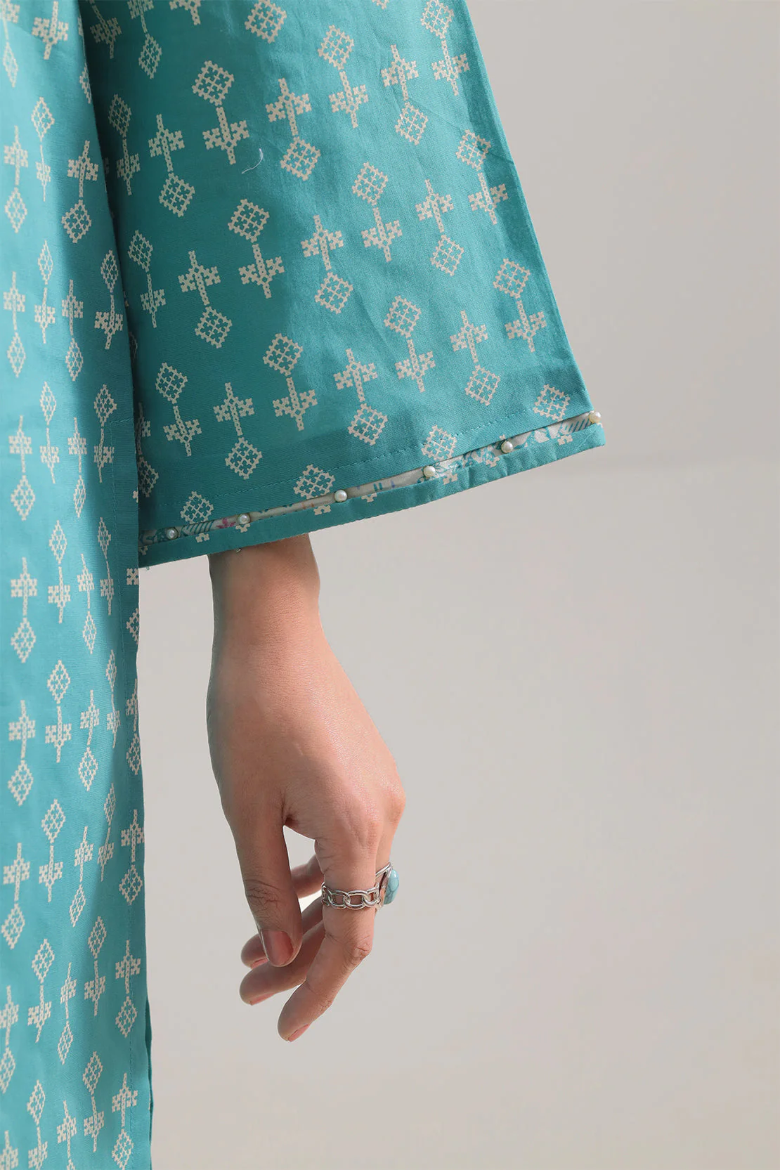 Printed Lawn Stitched 2 Piece (Shirt/Trouser) - Image 6