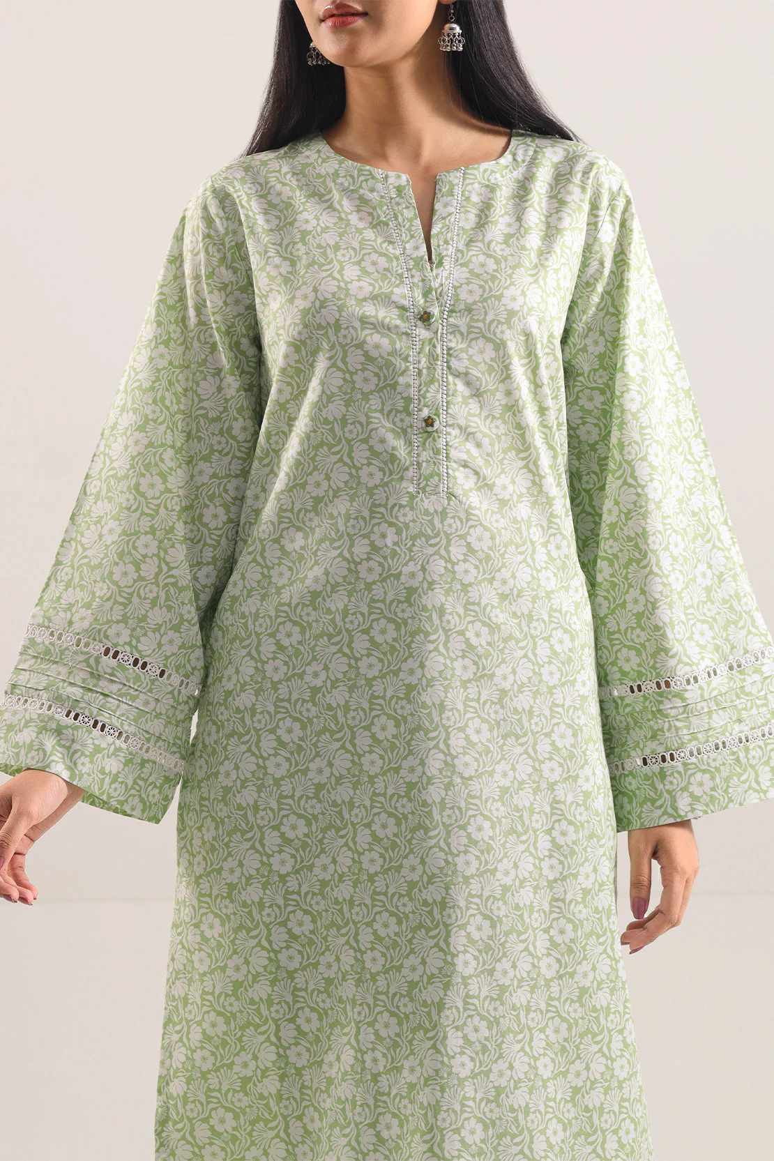Printed Lawn Stitched 2 Piece (Shirt/Trouser) - Image 2