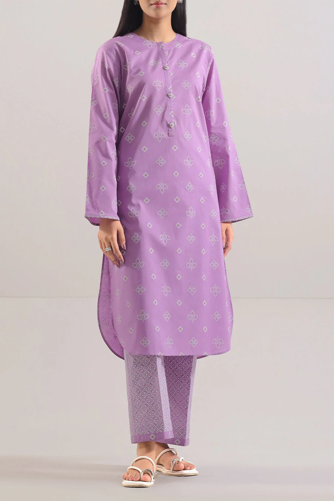 Printed Lawn Stitched 2 Piece (Shirt/Trouser)