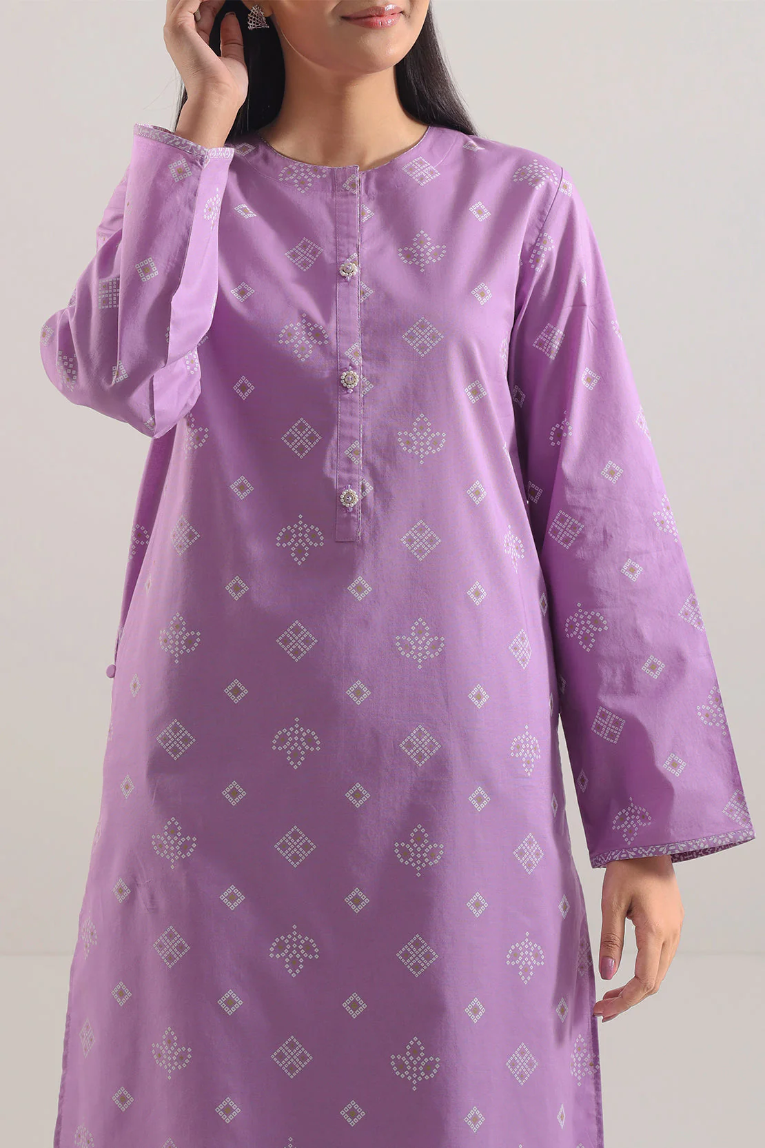 Printed Lawn Stitched 2 Piece (Shirt/Trouser) - Image 2