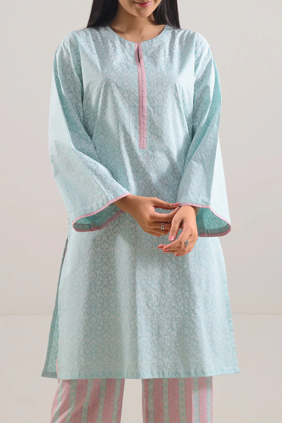 Printed Lawn Stitched 2 Piece (Shirt/Trouser) - Image 2
