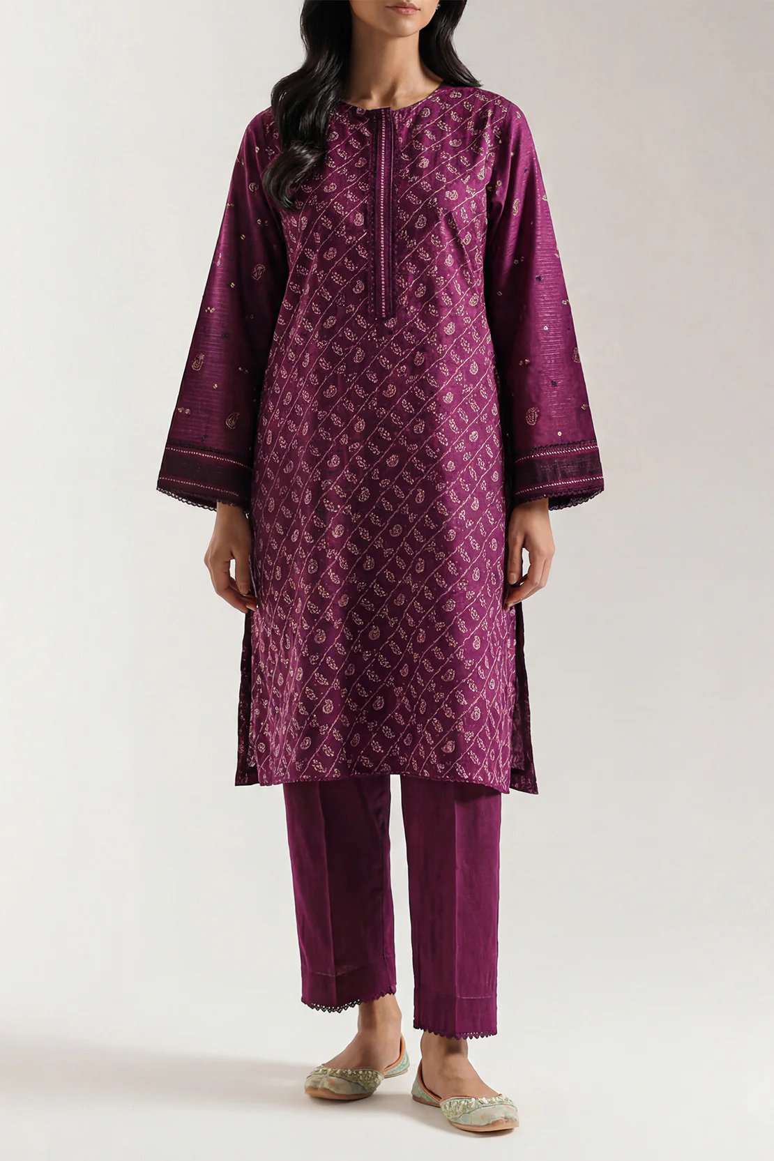 Printed Lawn Stitched 2 Piece (Shirt/Trouser) - Image 2