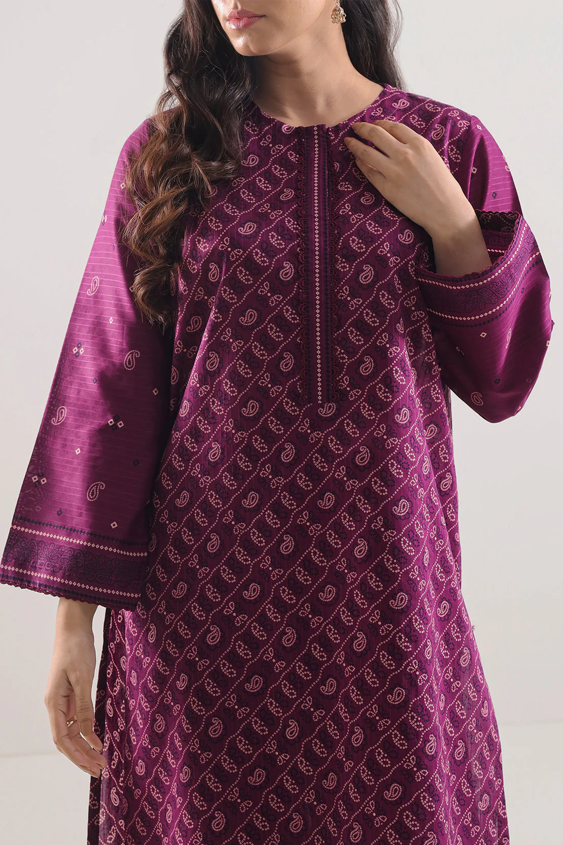 Printed Lawn Stitched 2 Piece (Shirt/Trouser) - Image 3