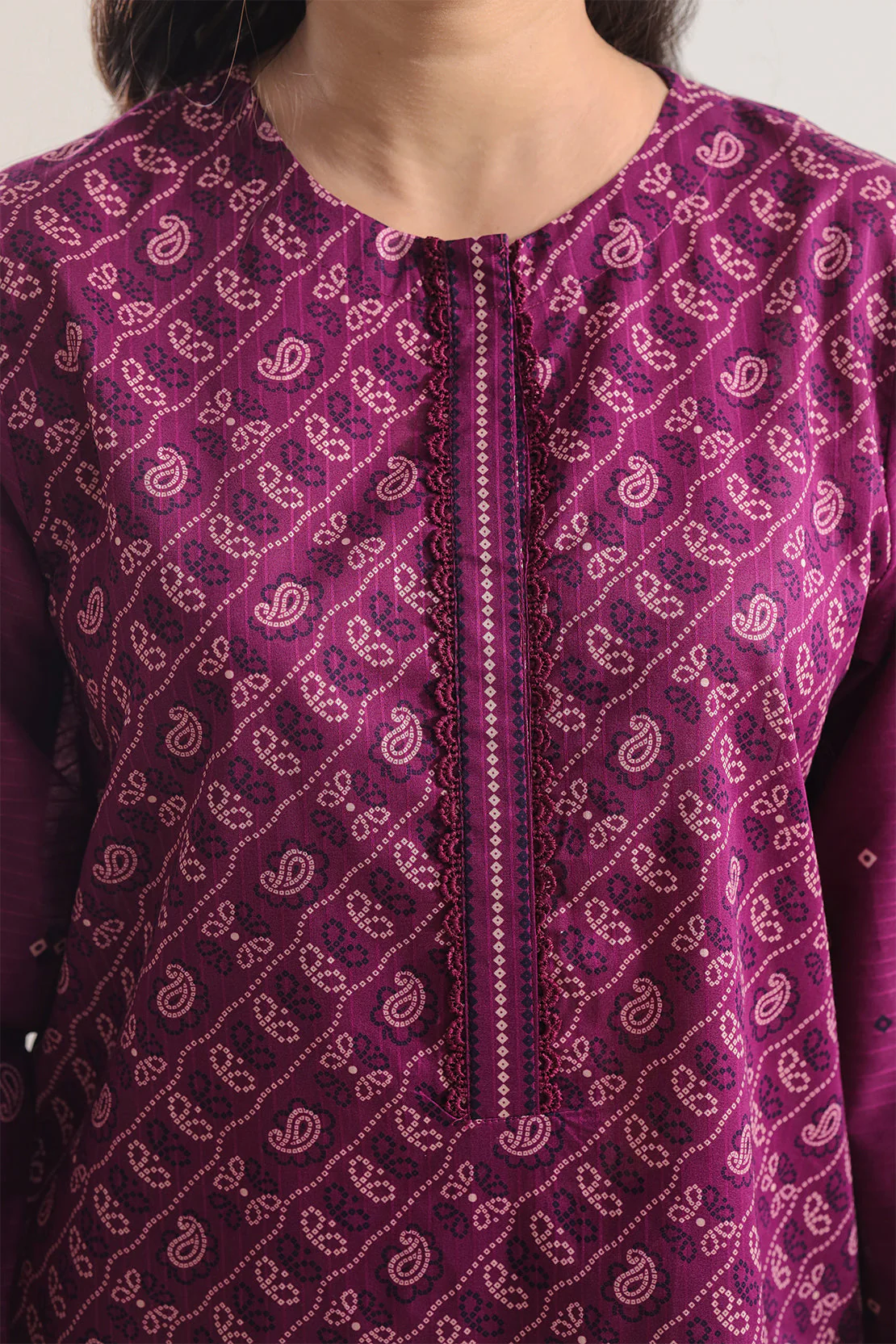 Printed Lawn Stitched 2 Piece (Shirt/Trouser) - Image 4
