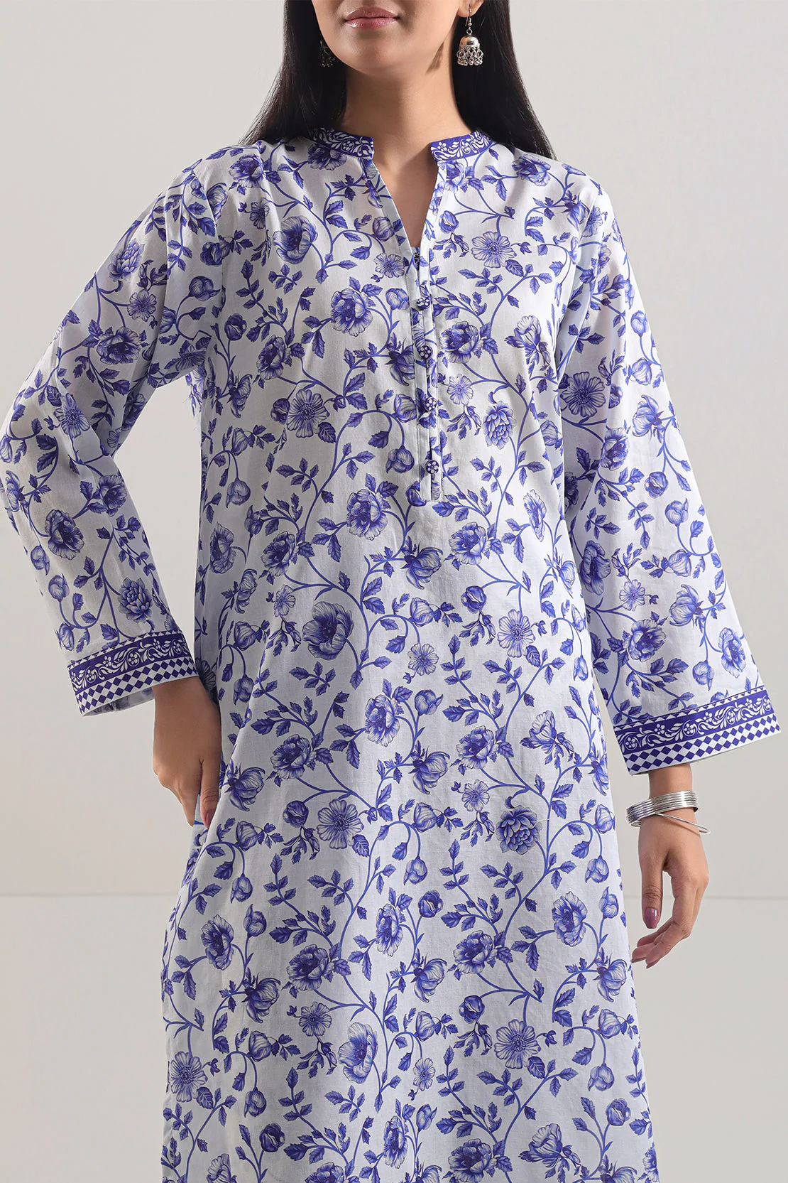 Printed Lawn Stitched 2 Piece (Shirt/Trouser) - Image 2