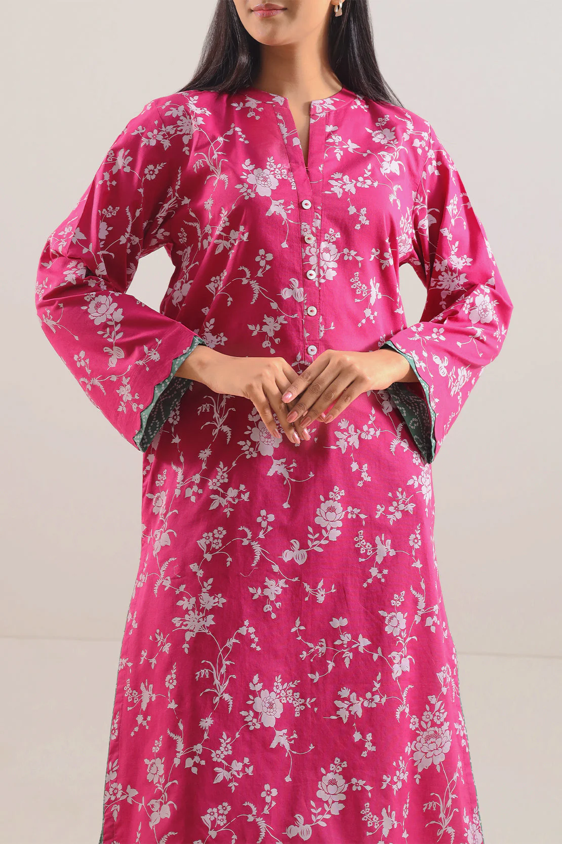 Printed Lawn Stitched 2 Piece (Shirt/Trouser) - Image 3