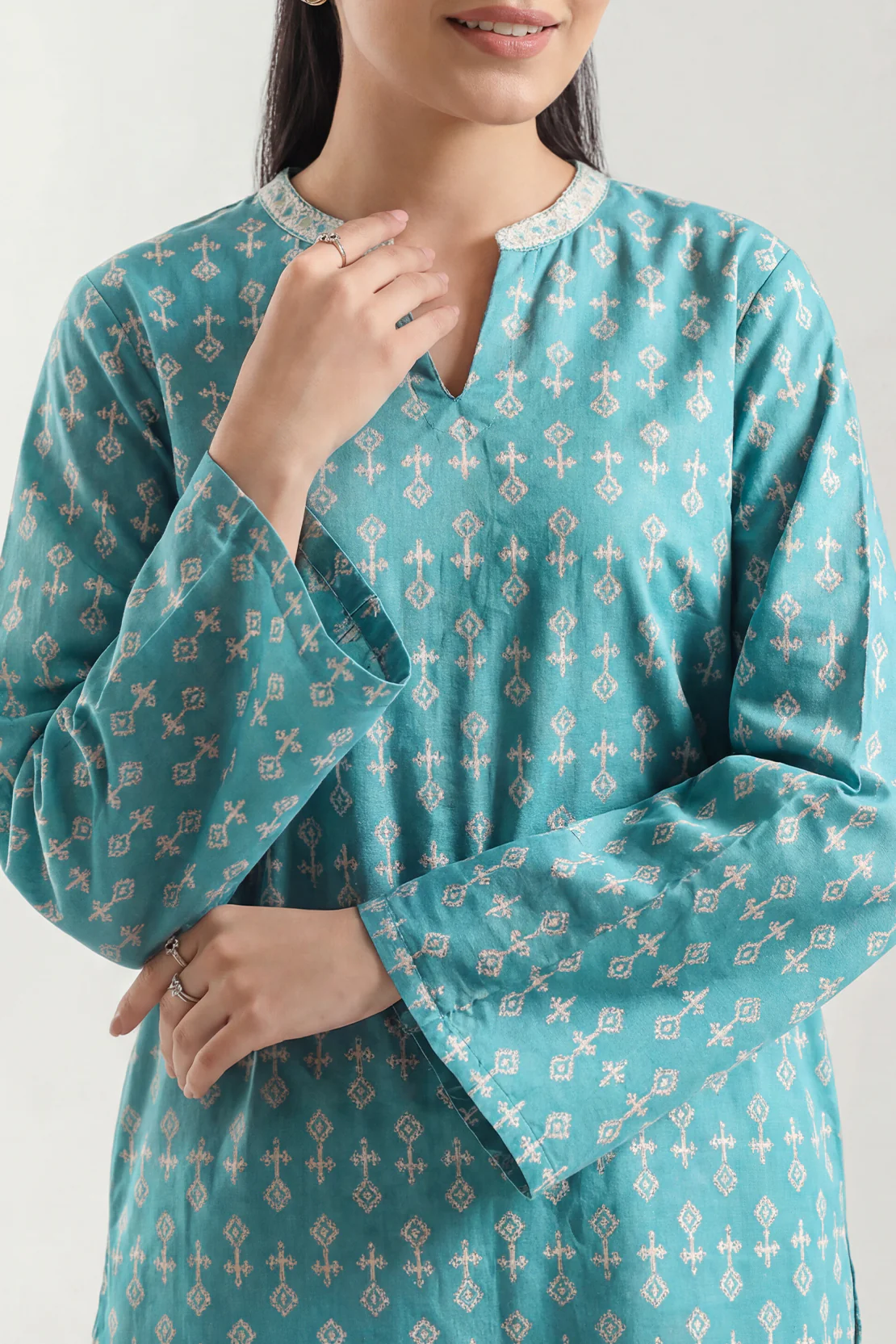 Printed Lawn Stitched 2 Piece (Shirt/Trouser) - Image 3