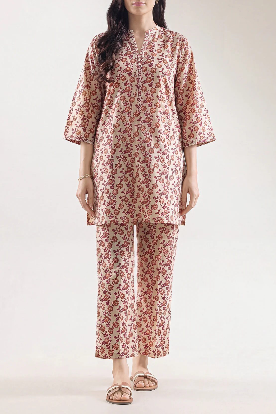 Printed Lawn Stitched 2 Piece (Shirt/Trouser)