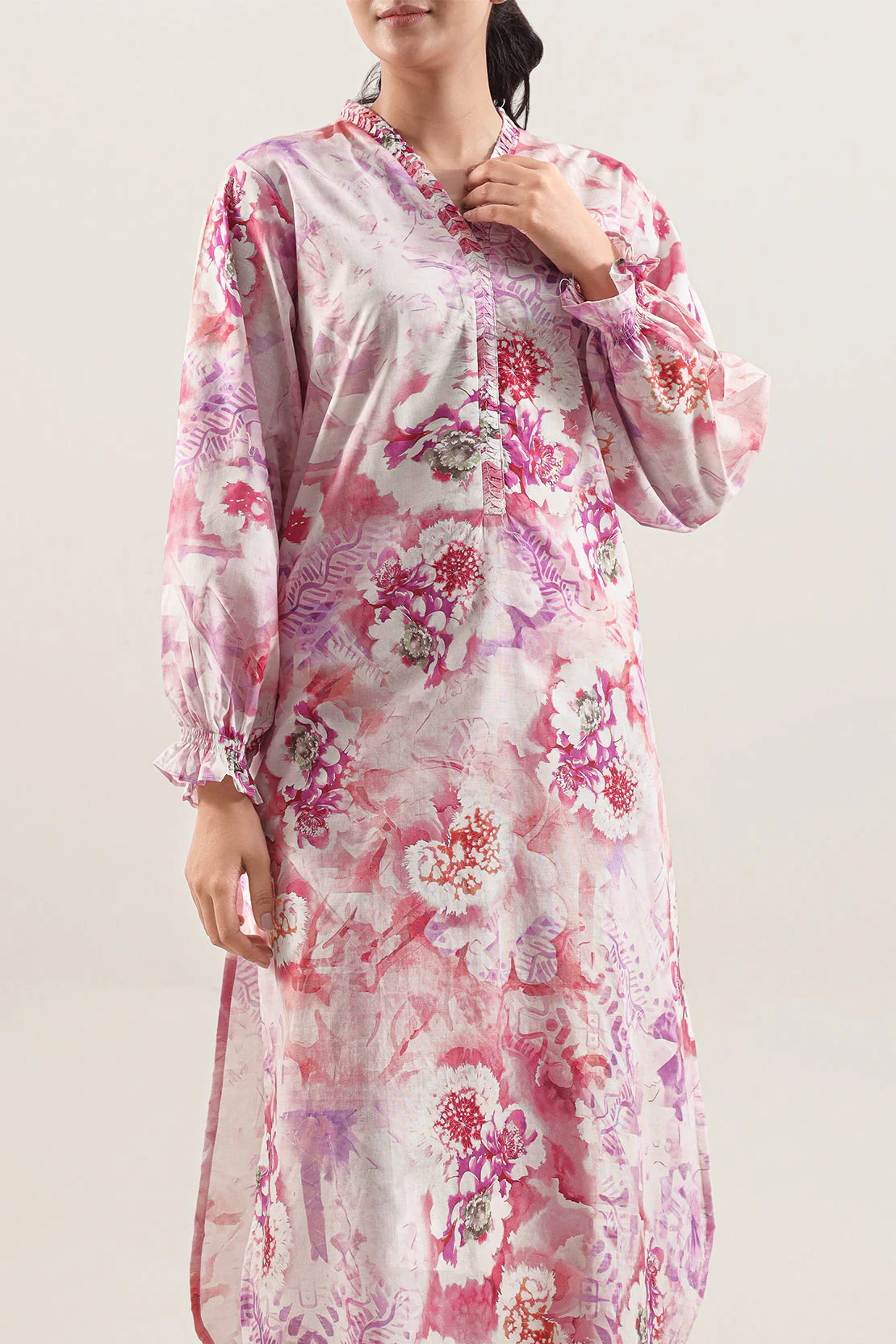 Printed Lawn Stitched 2 Piece (Shirt/Trouser) - Image 2
