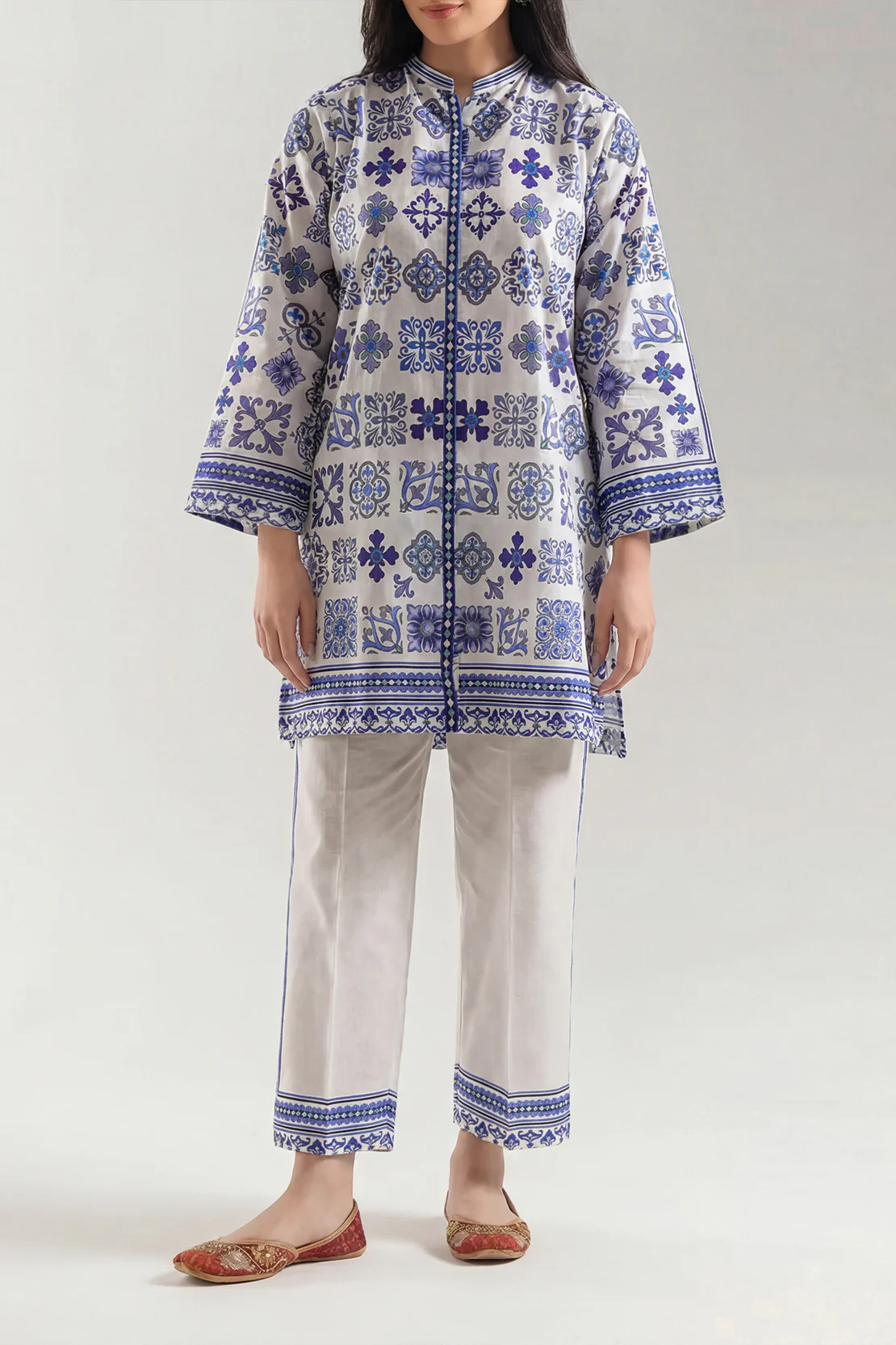 Printed Lawn Stitched 2 Piece (Shirt/Trouser) - Image 2