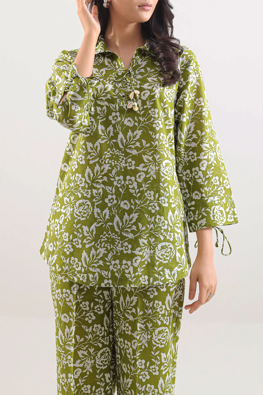 Printed Lawn Stitched 2 Piece (Shirt/Trouser) - Image 3