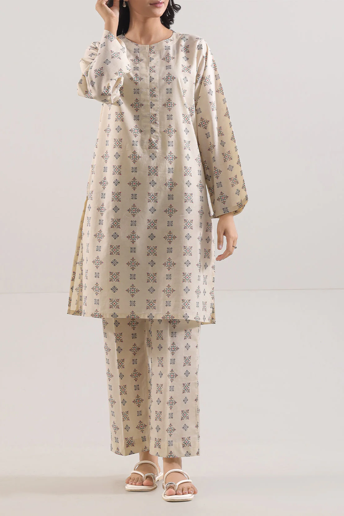 Printed Lawn Stitched 2 Piece (Shirt/Trouser)