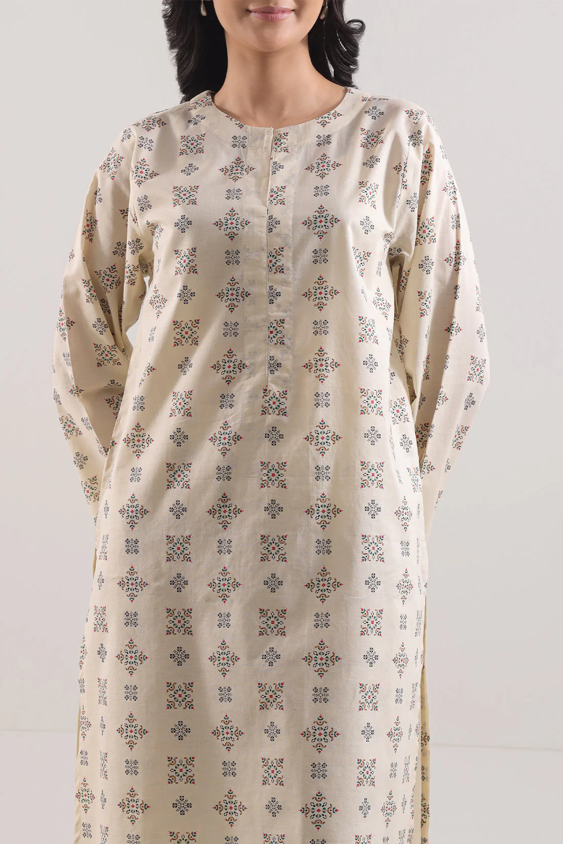 Printed Lawn Stitched 2 Piece (Shirt/Trouser) - Image 3