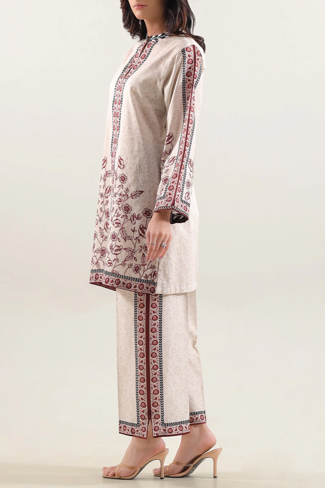 Printed Lawn Stitched 2 Piece (Shirt/Trouser) - Image 3