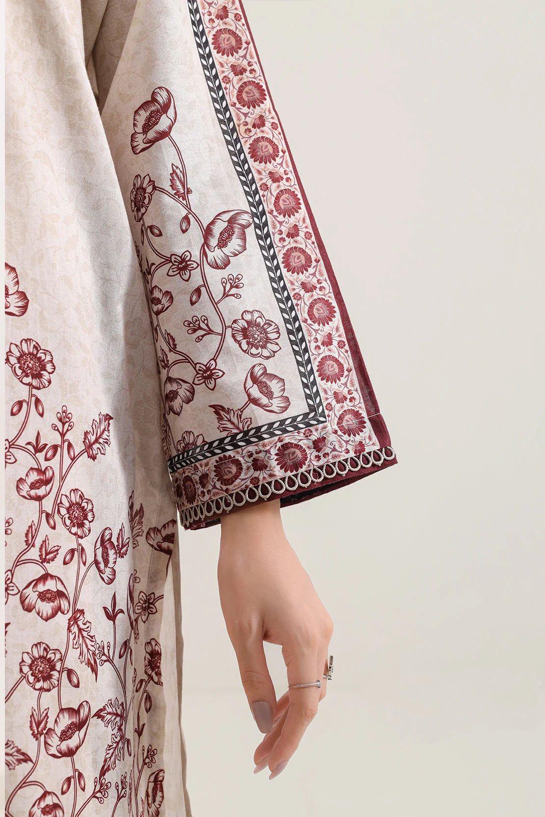 Printed Lawn Stitched 2 Piece (Shirt/Trouser) - Image 4