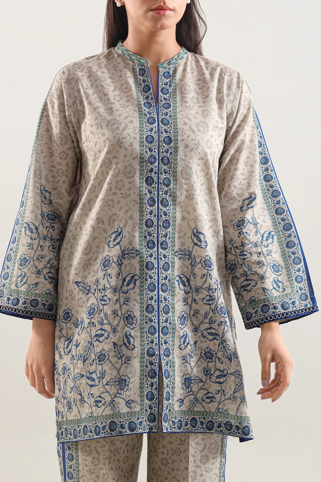 Printed Lawn Stitched 2 Piece (Shirt/Trouser) - Image 3