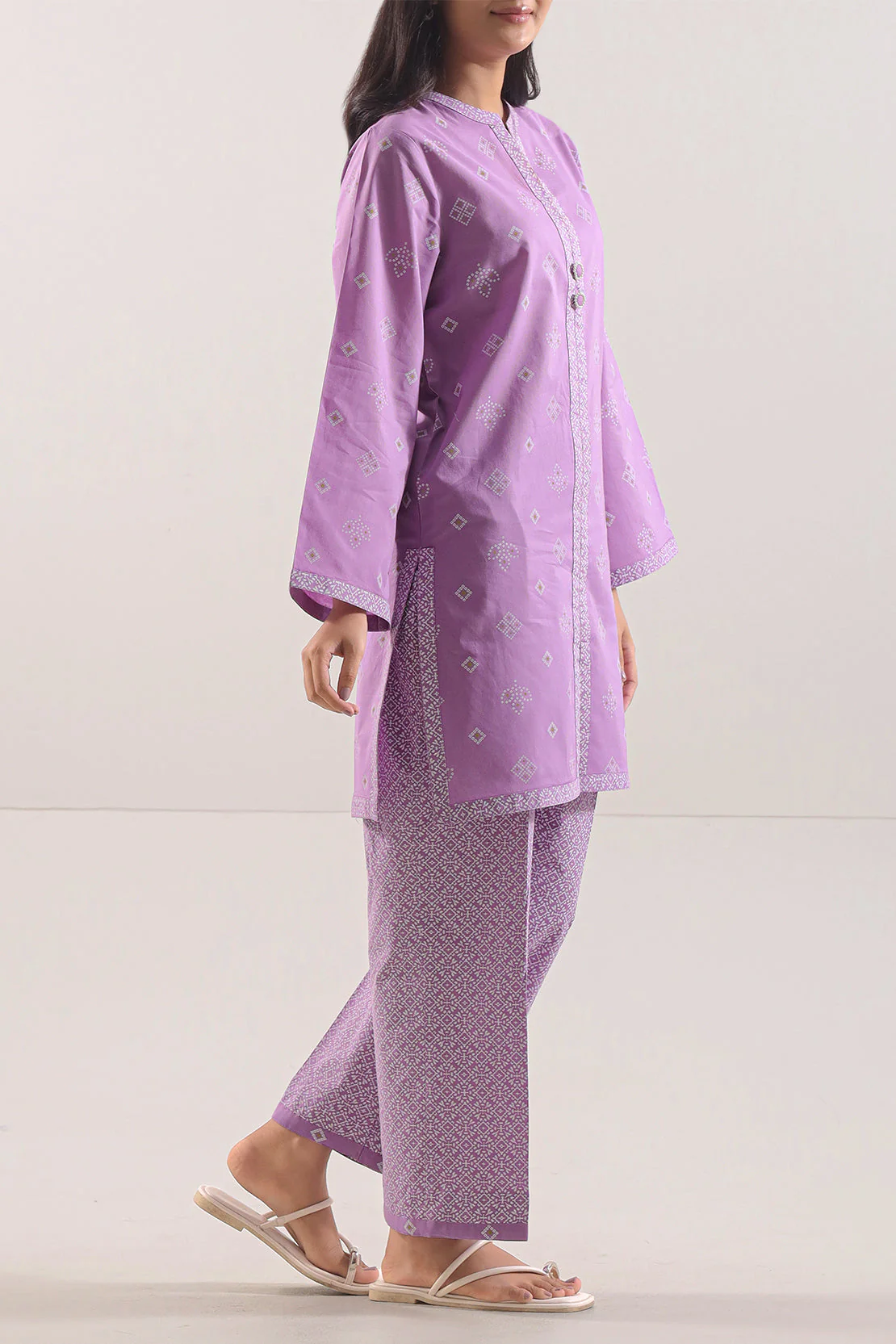 Printed Lawn Stitched 2 Piece (Shirt/Trouser) - Image 3