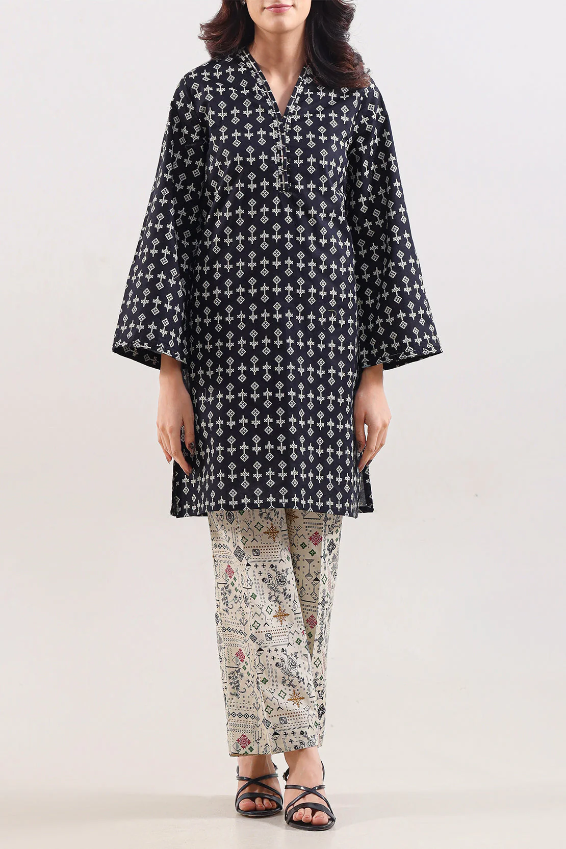 Printed Lawn Stitched 2 Piece (Shirt/Trouser)