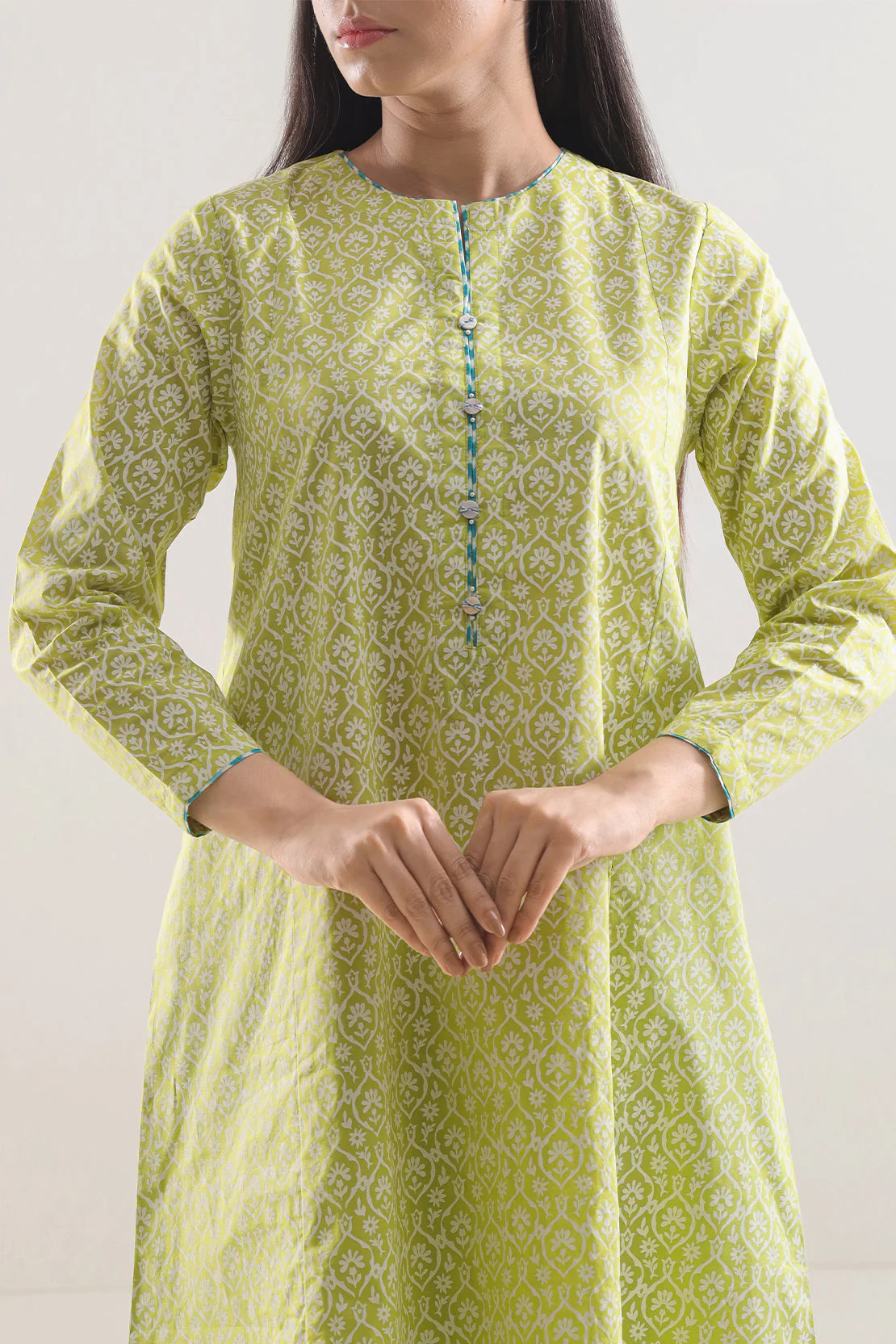Printed Lawn Stitched 2 Piece (Shirt/Trouser) - Image 2