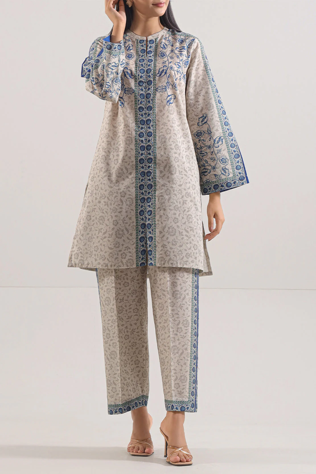 Printed Lawn Stitched 2 Piece (Shirt/Trouser) - Image 2