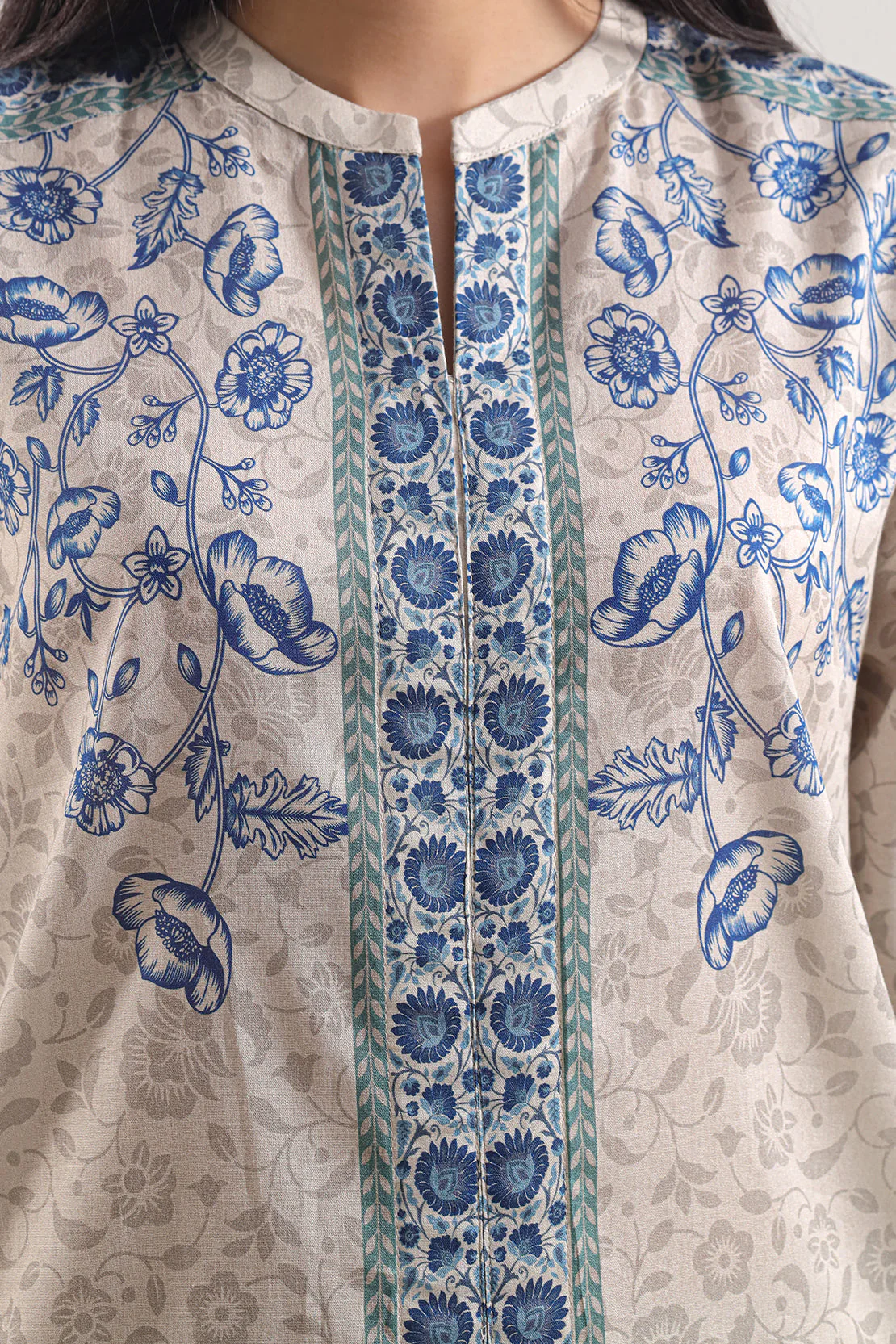 Printed Lawn Stitched 2 Piece (Shirt/Trouser) - Image 4
