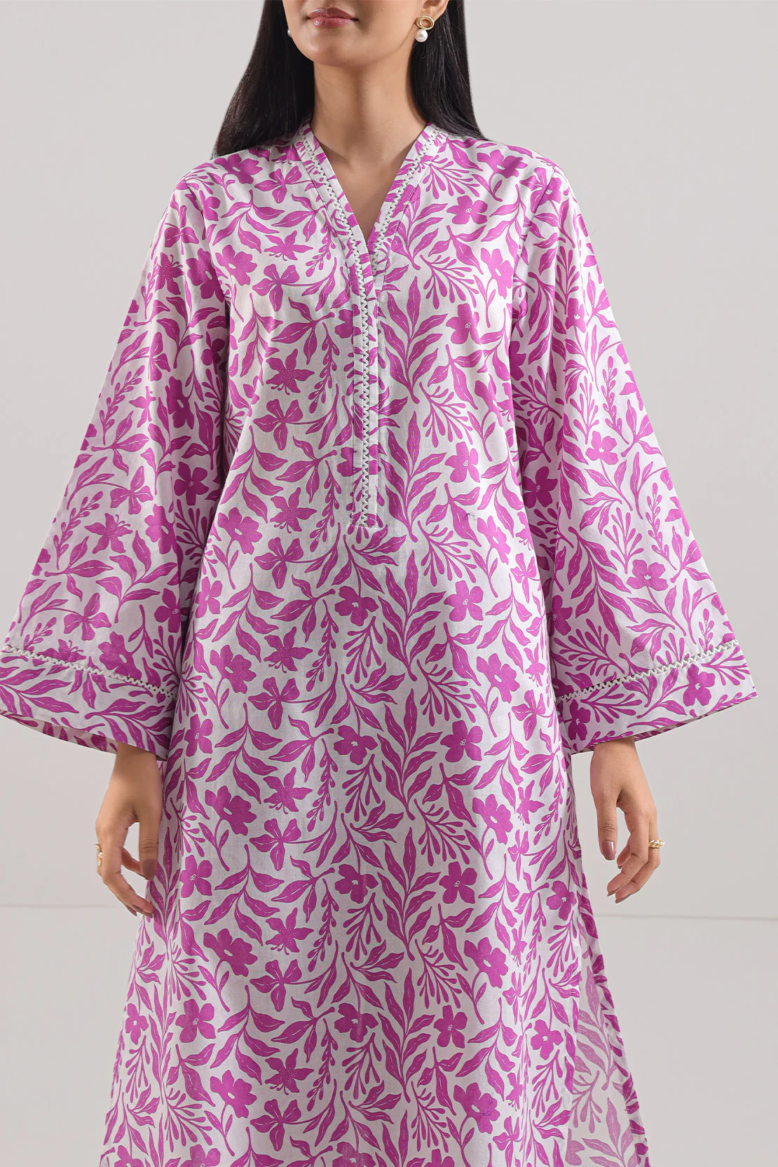 Printed Lawn Stitched 2 Piece (Shirt/Trouser) - Image 2