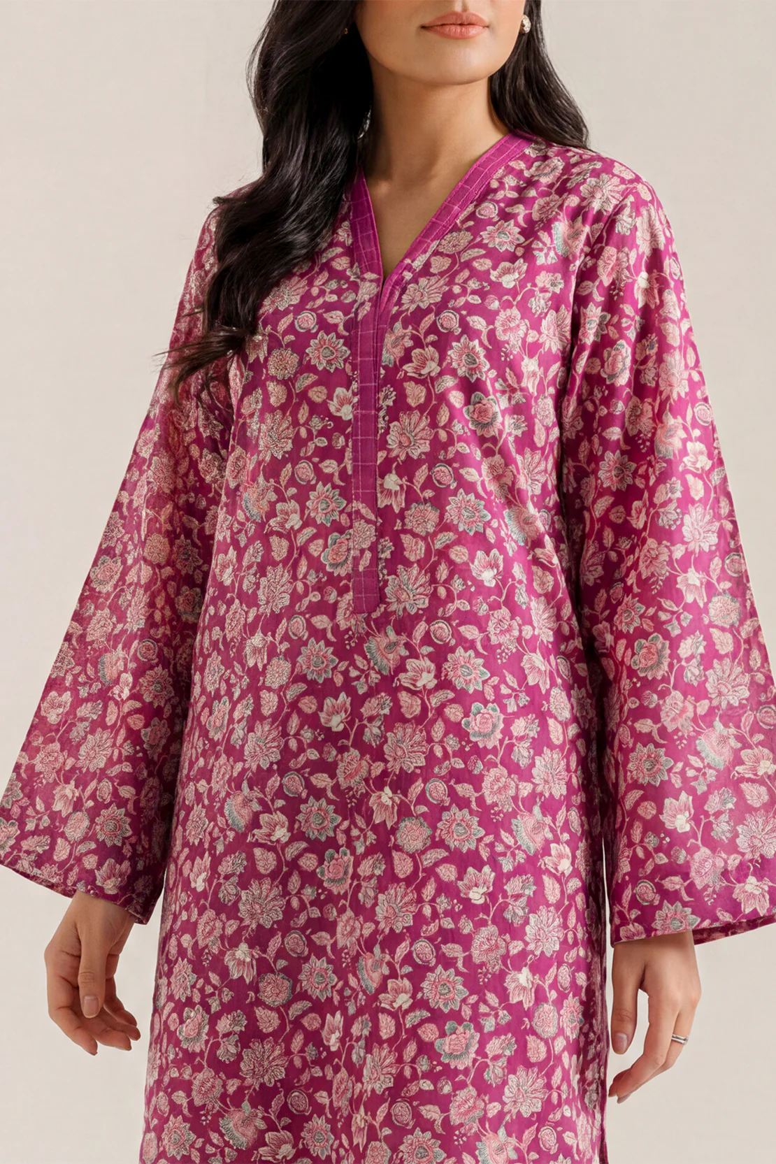 Printed Lawn Stitched 2 Piece (Shirt/Trouser) - Image 2