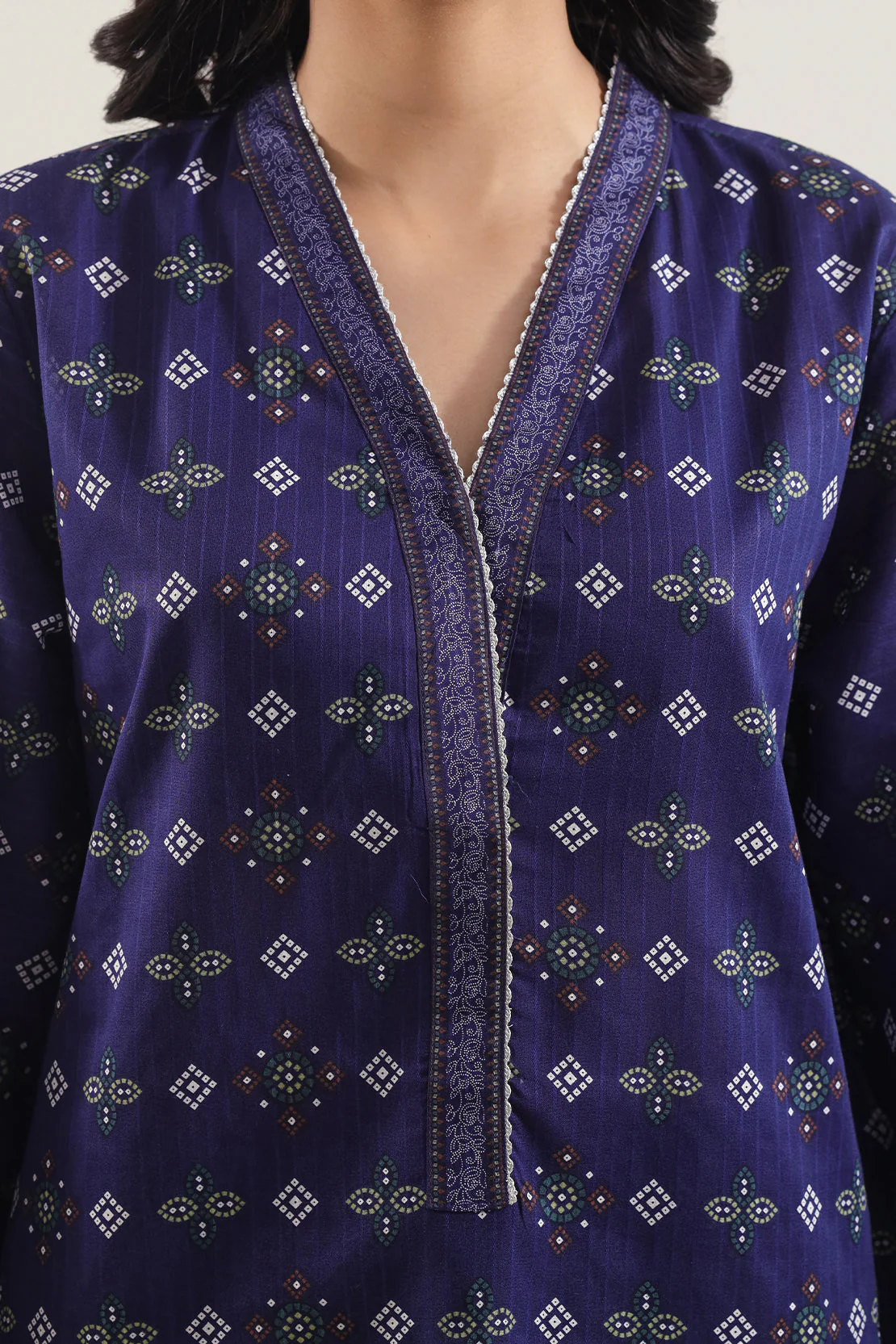 Printed Lawn Stitched 2 Piece (Shirt/Trouser) - Image 4