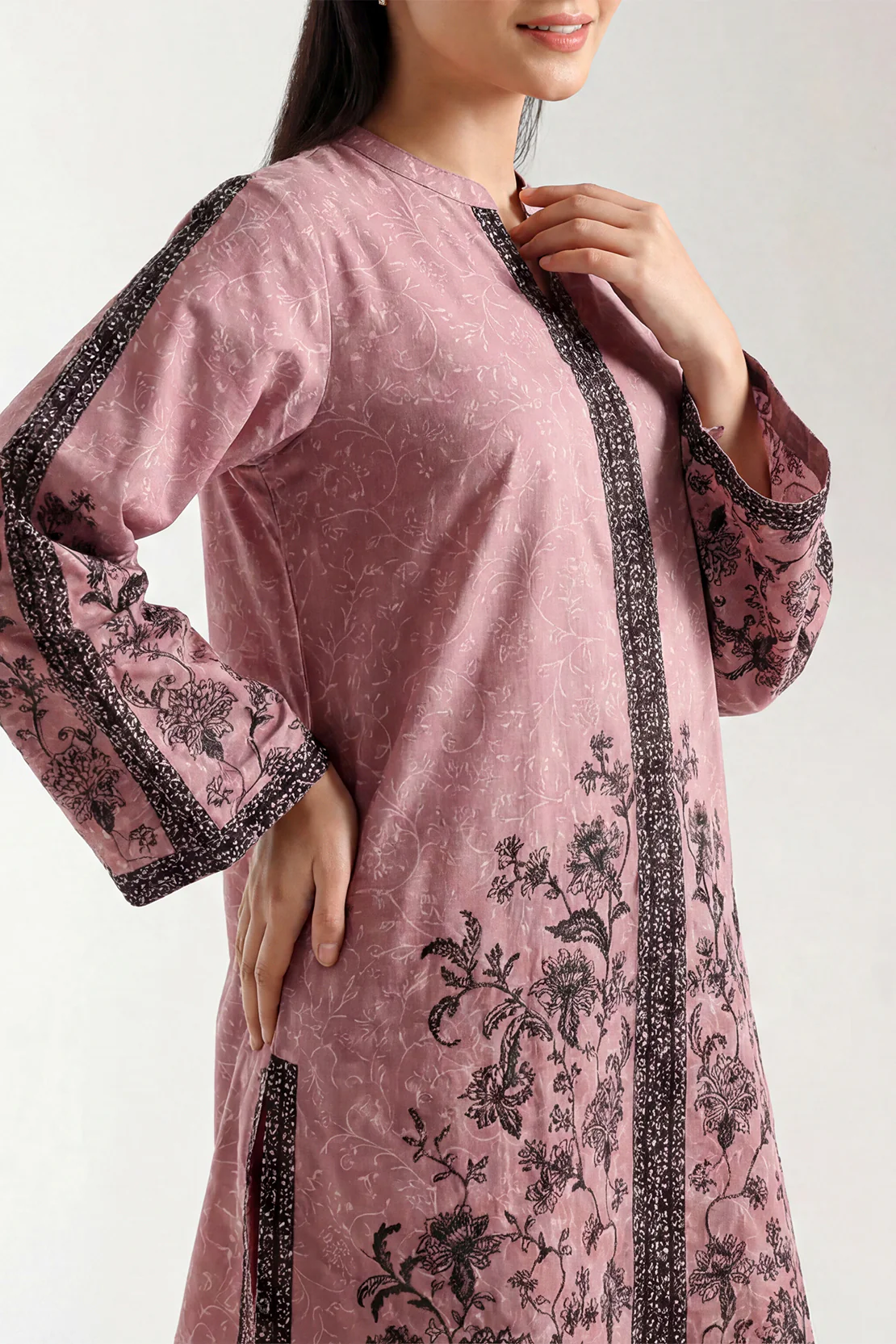 Printed Lawn Stitched 2 Piece (Shirt/Trouser) - Image 2