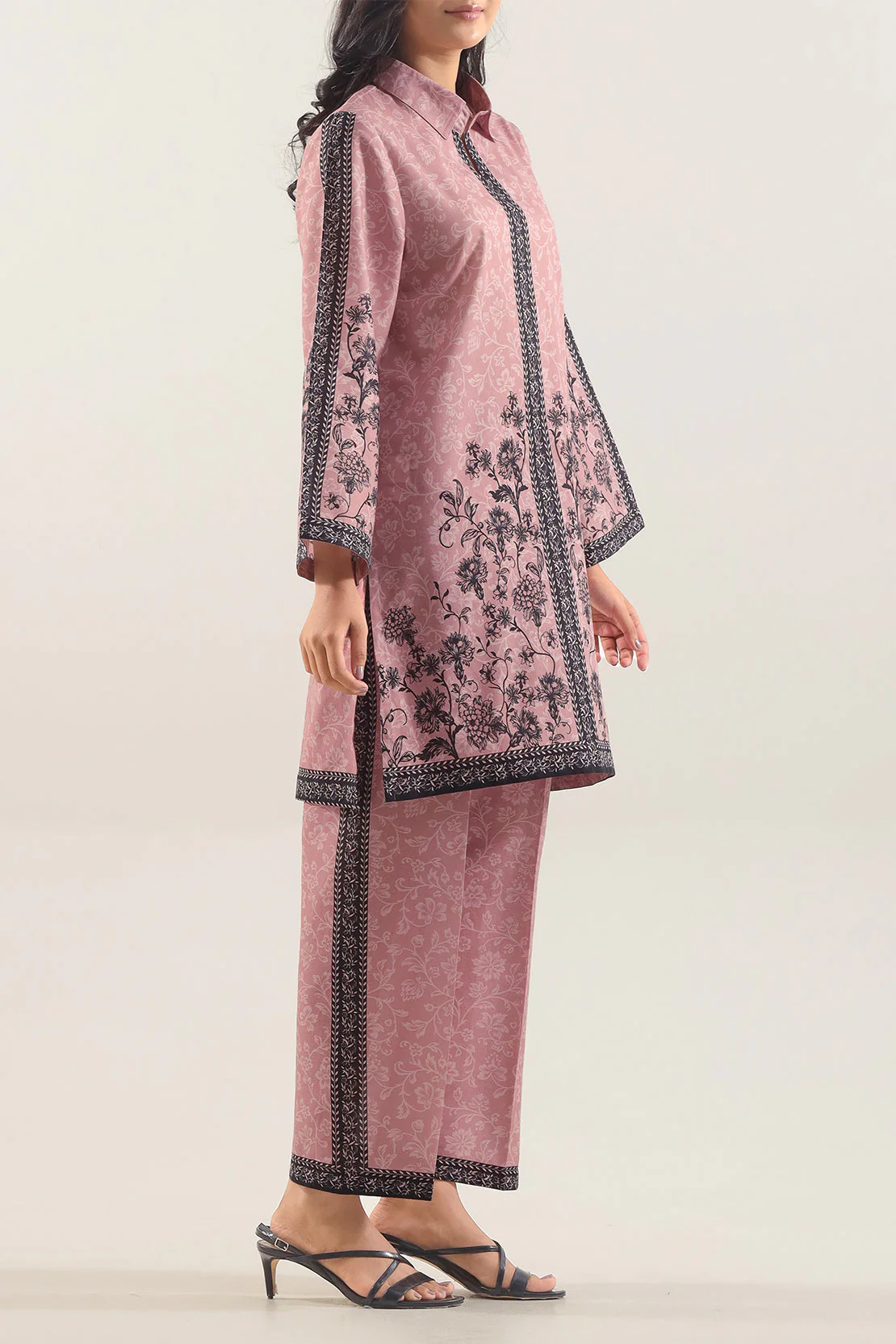 Printed Lawn Stitched 2 Piece (Shirt/Trouser) - Image 2