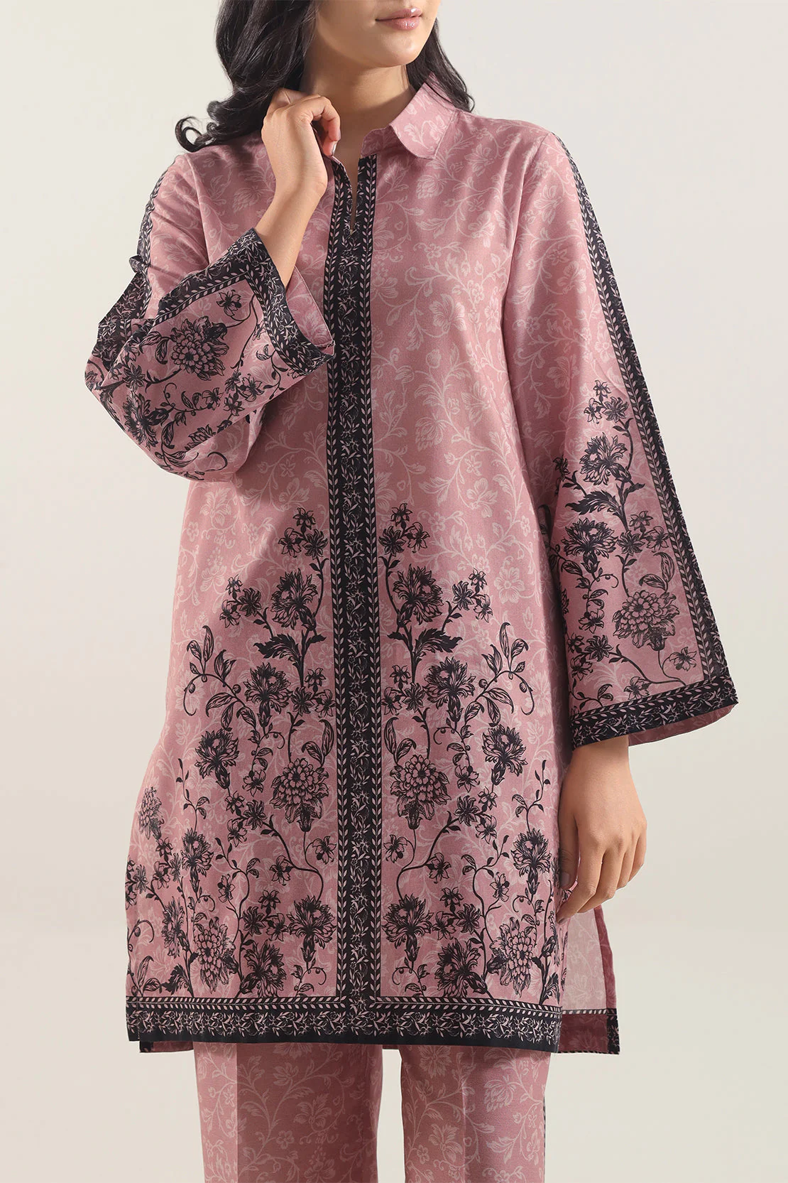 Printed Lawn Stitched 2 Piece (Shirt/Trouser) - Image 3